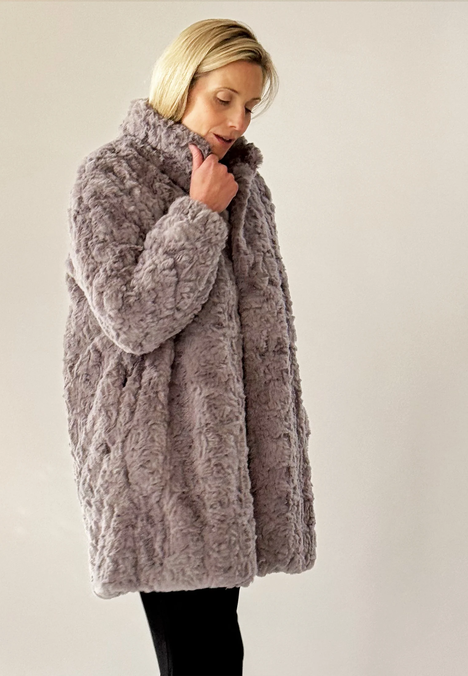 SILENT COAT DUSTY GREY - Image 3