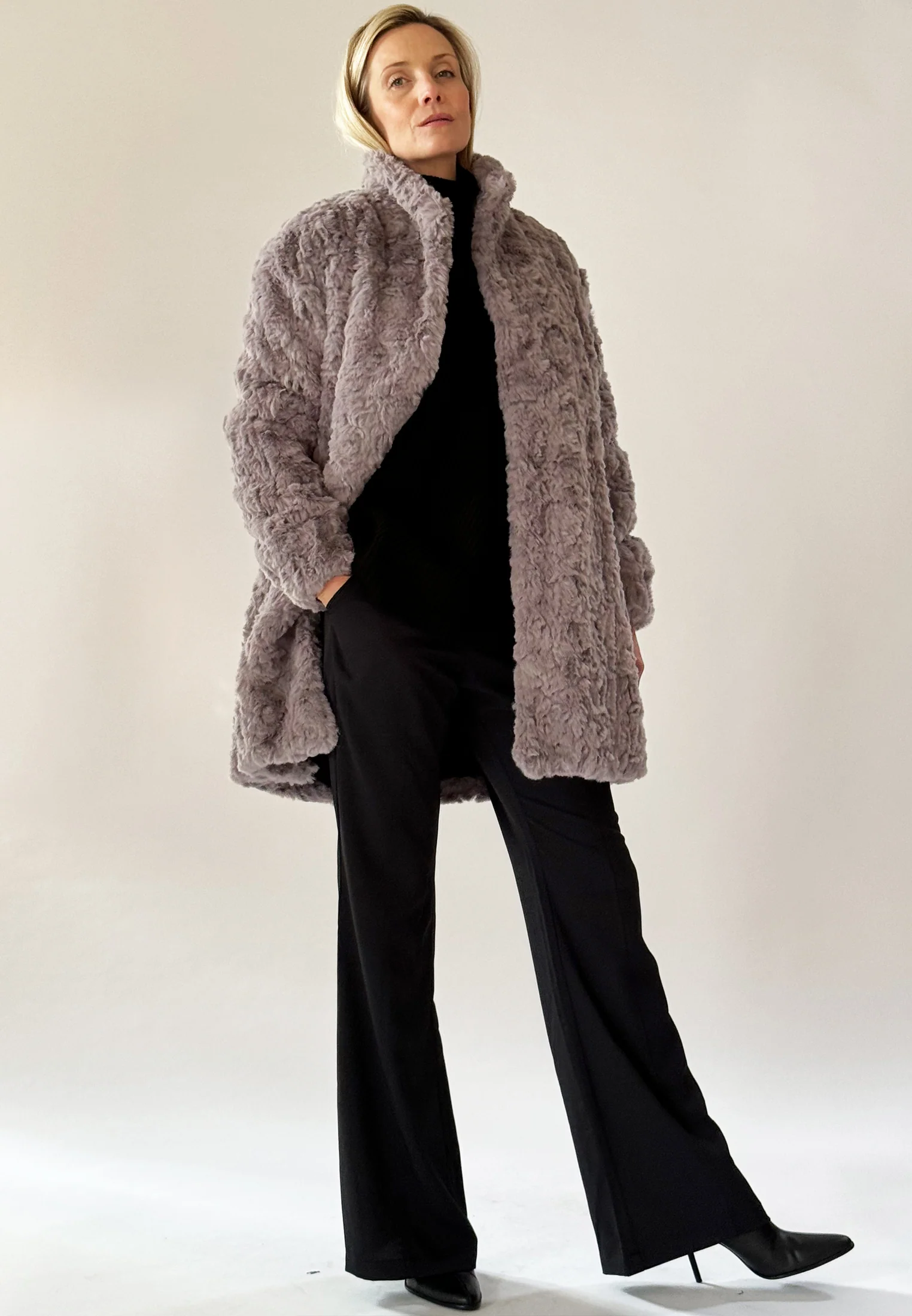 SILENT COAT DUSTY GREY - Image 4