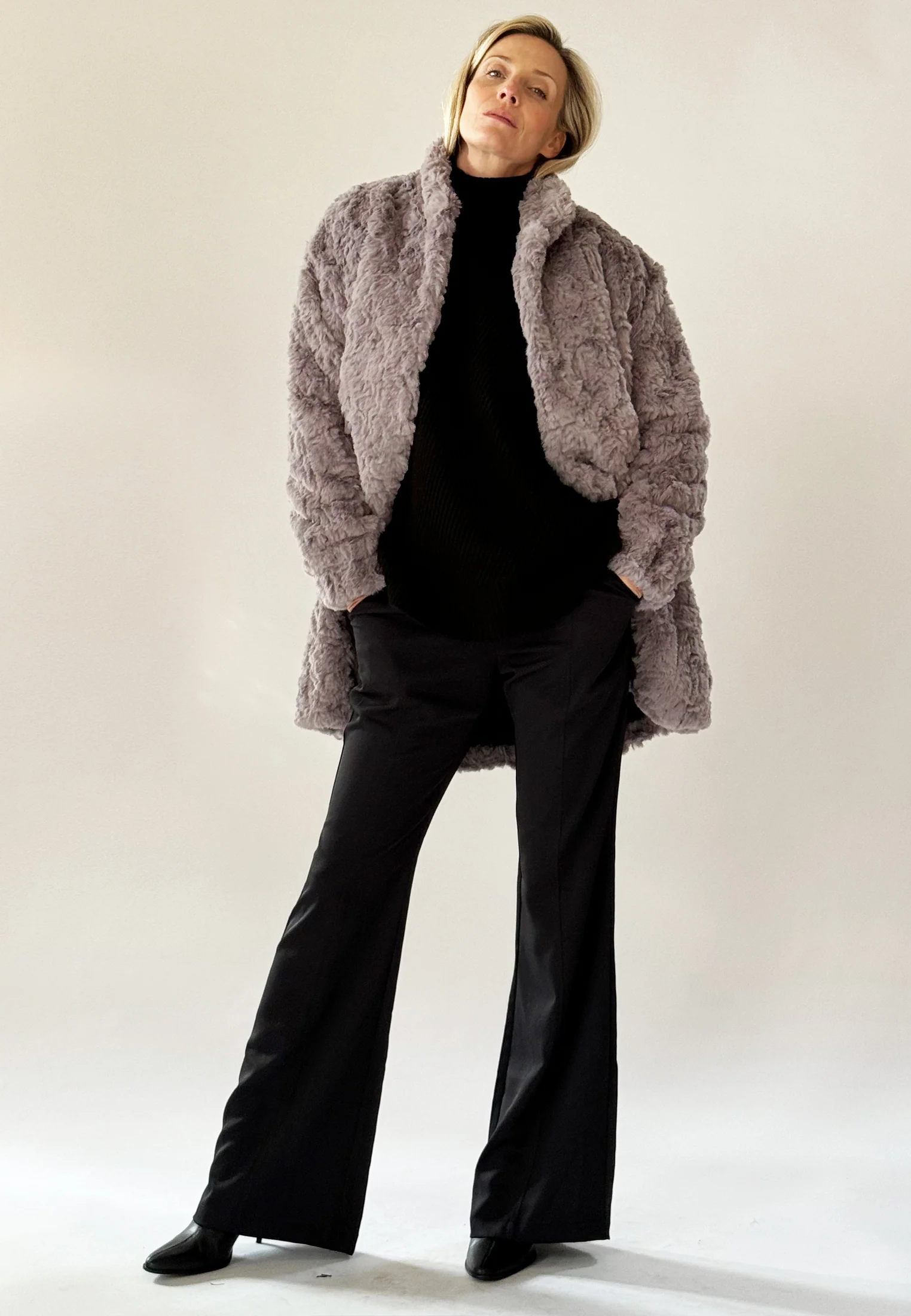 SILENT COAT DUSTY GREY - Image 5