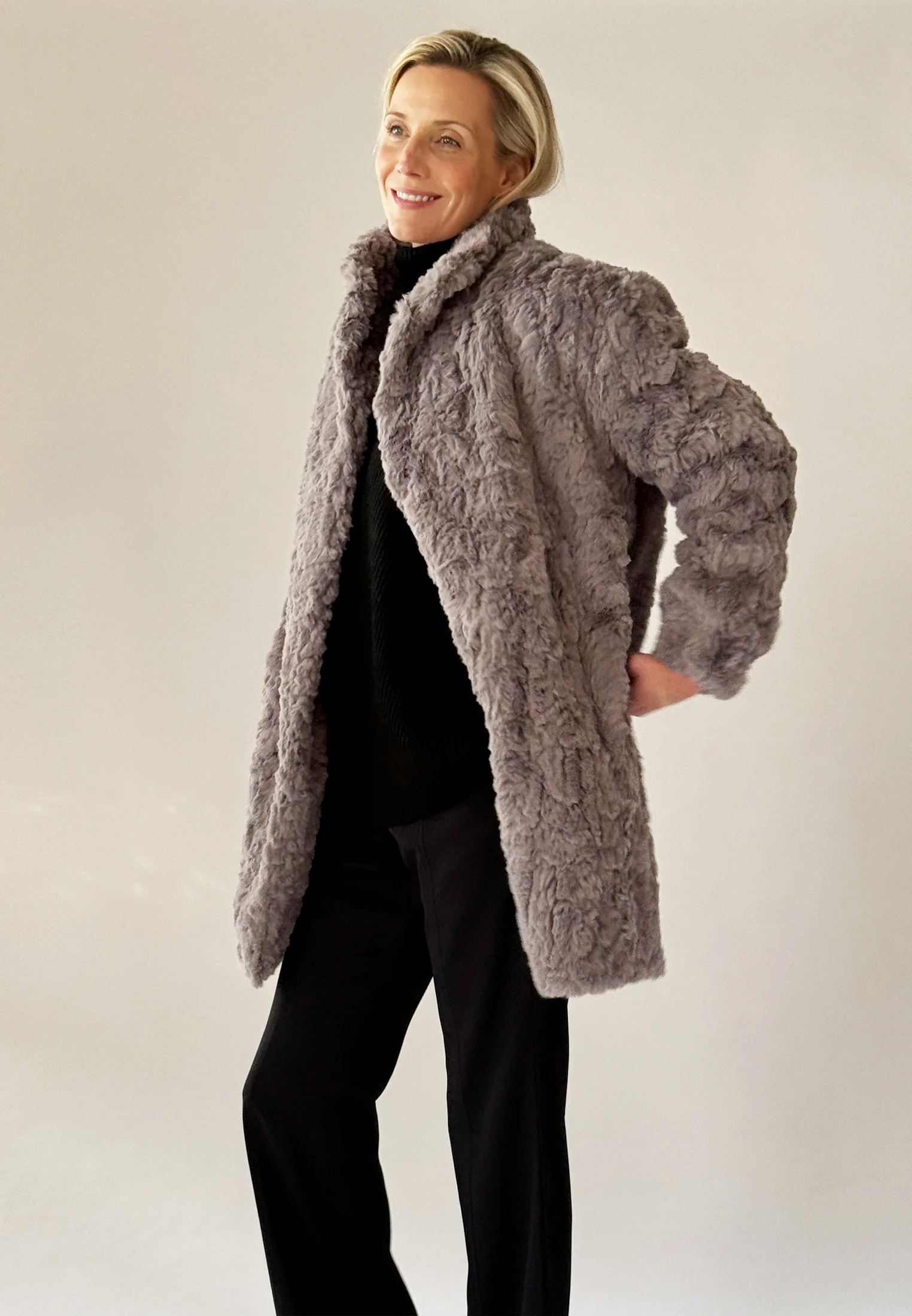 SILENT COAT DUSTY GREY - Image 6