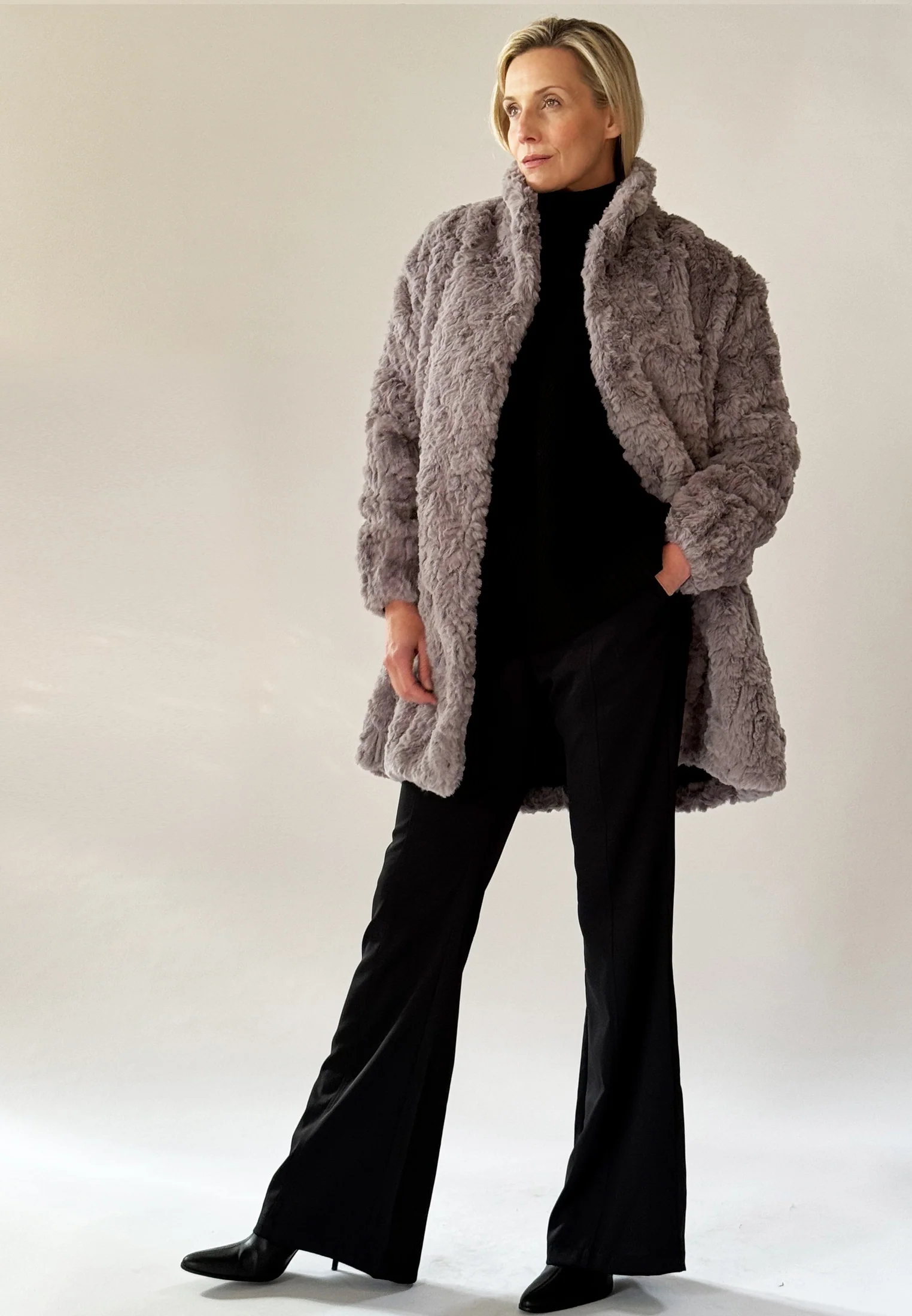 SILENT COAT DUSTY GREY - Image 7