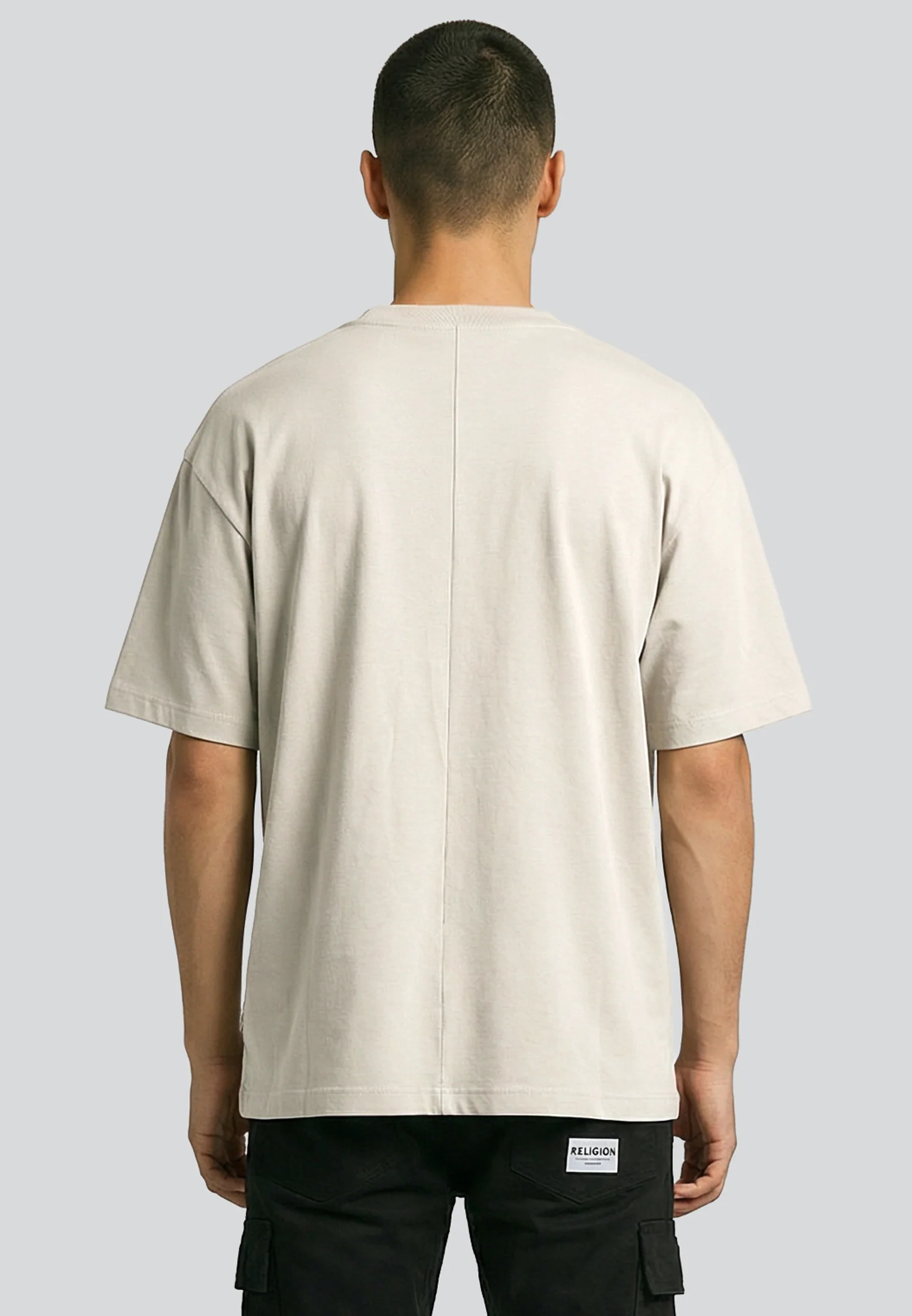 SINGLE ROSE T-SHIRT TAN - Image 2