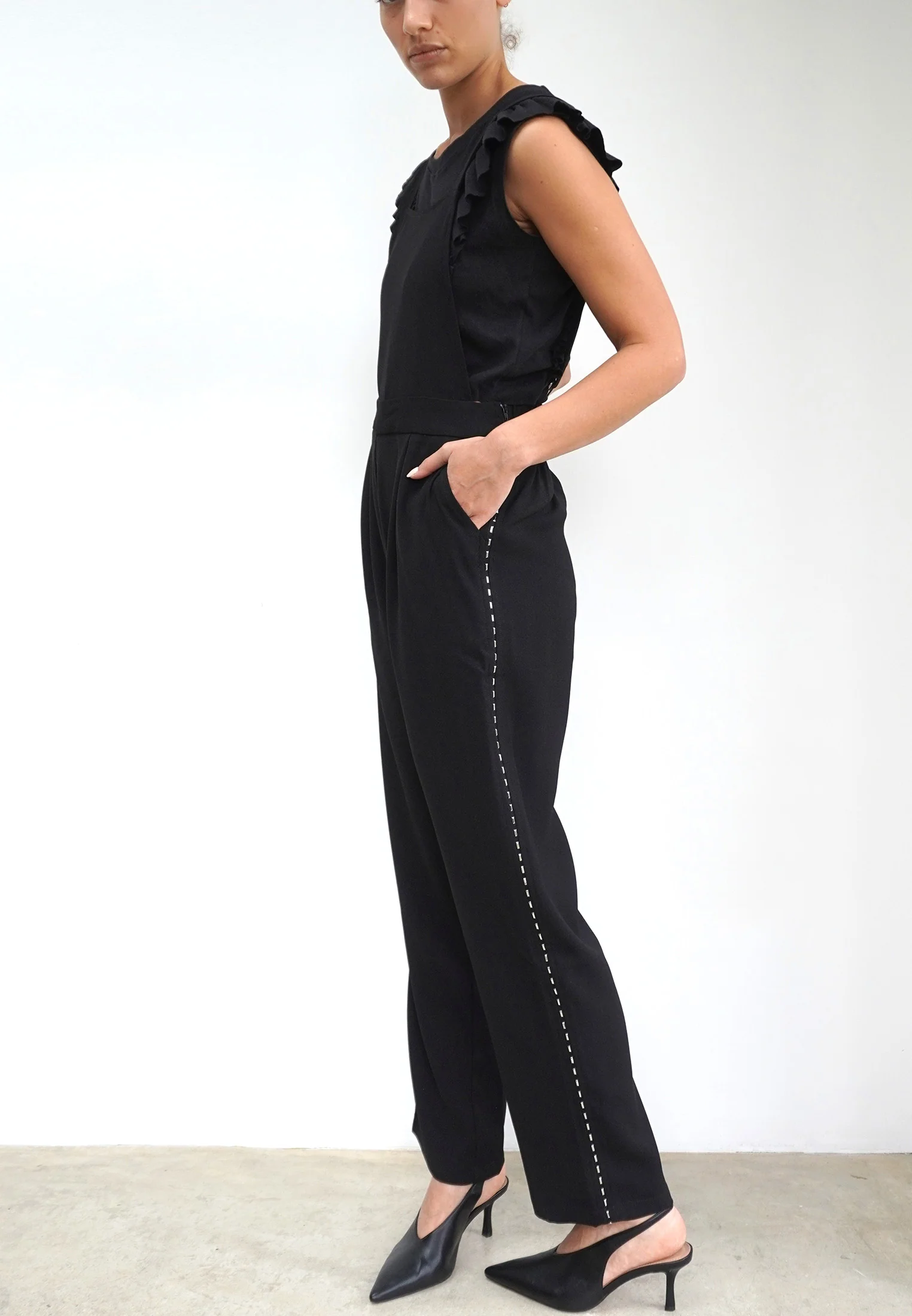 SINGULAR DUNGAREES BLACK - Image 5