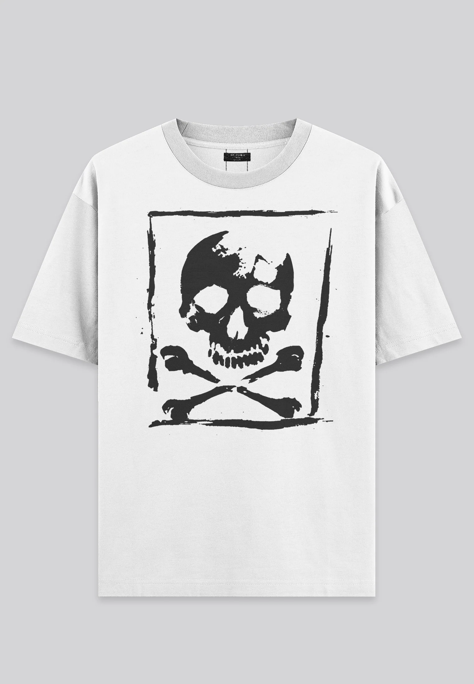 SKULL CROSSBONES T-SHIRT WHITE - Image 6