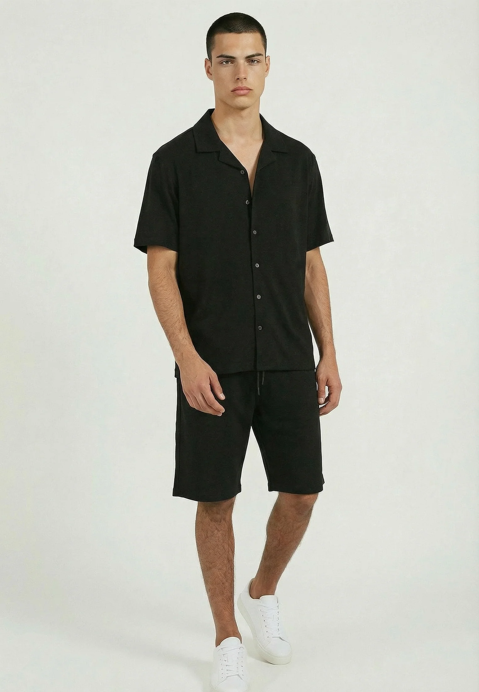 SLUB SHIRT BLACK - Image 2