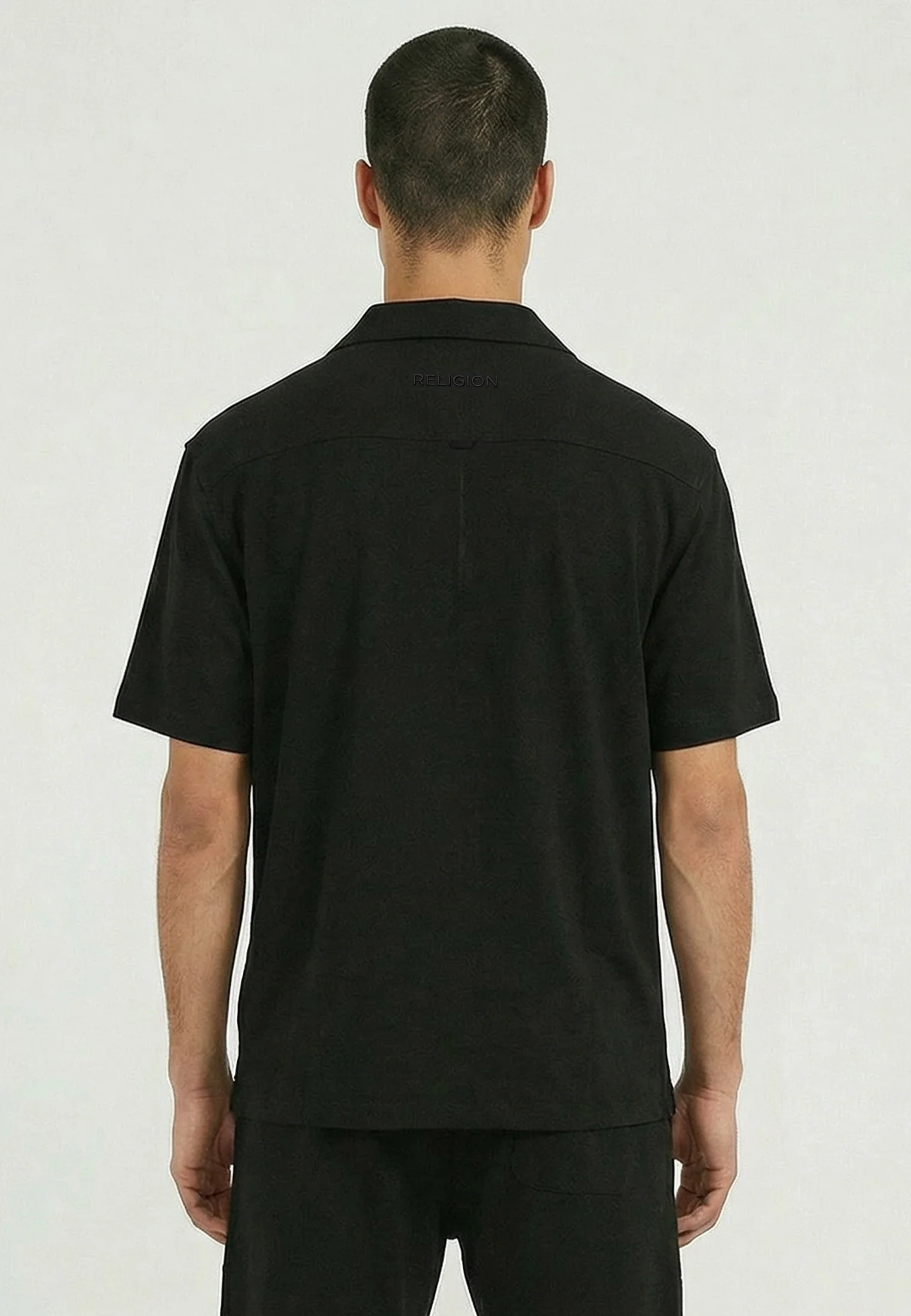 SLUB SHIRT BLACK - Image 4