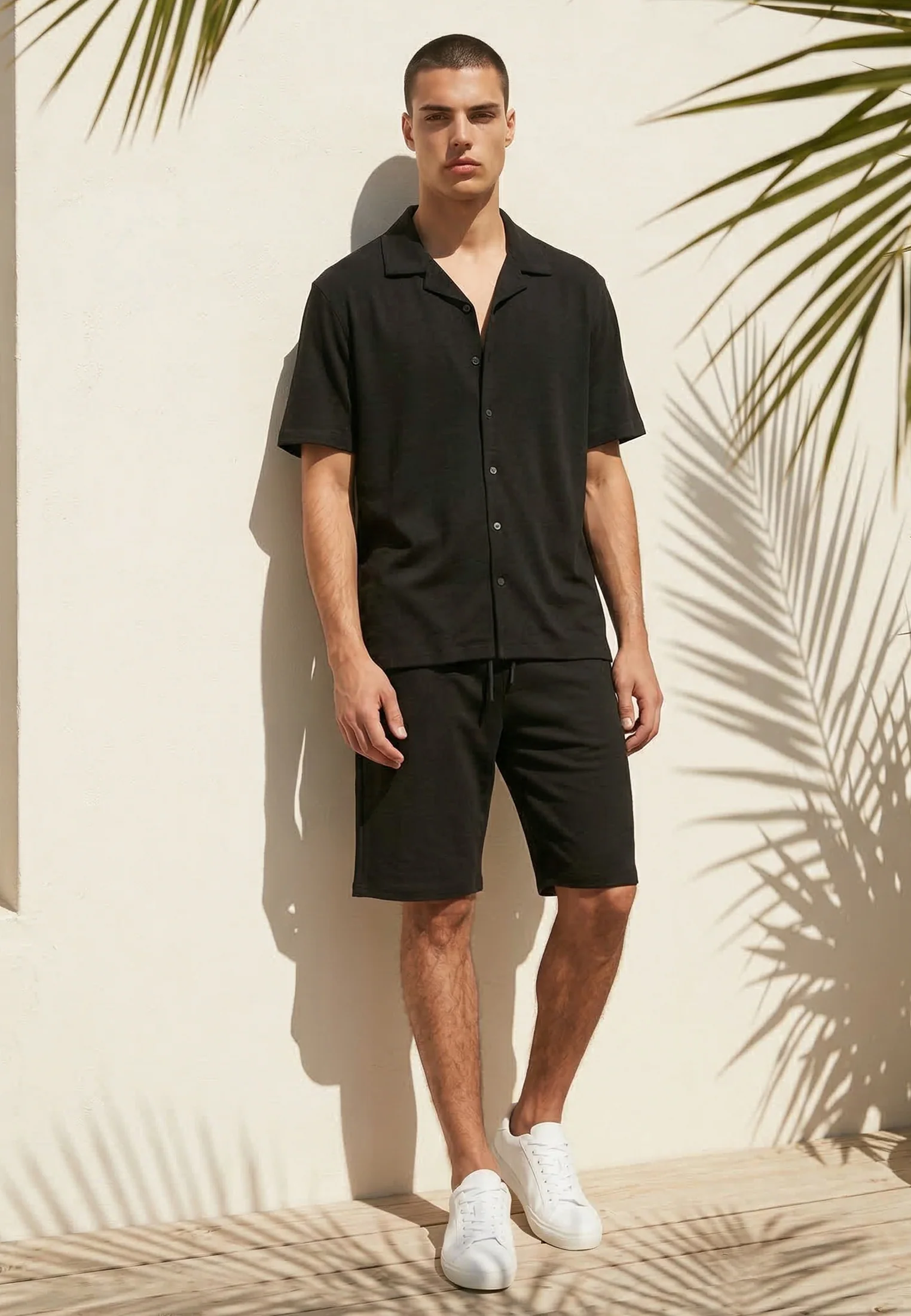 SLUB SHIRT BLACK - Image 6