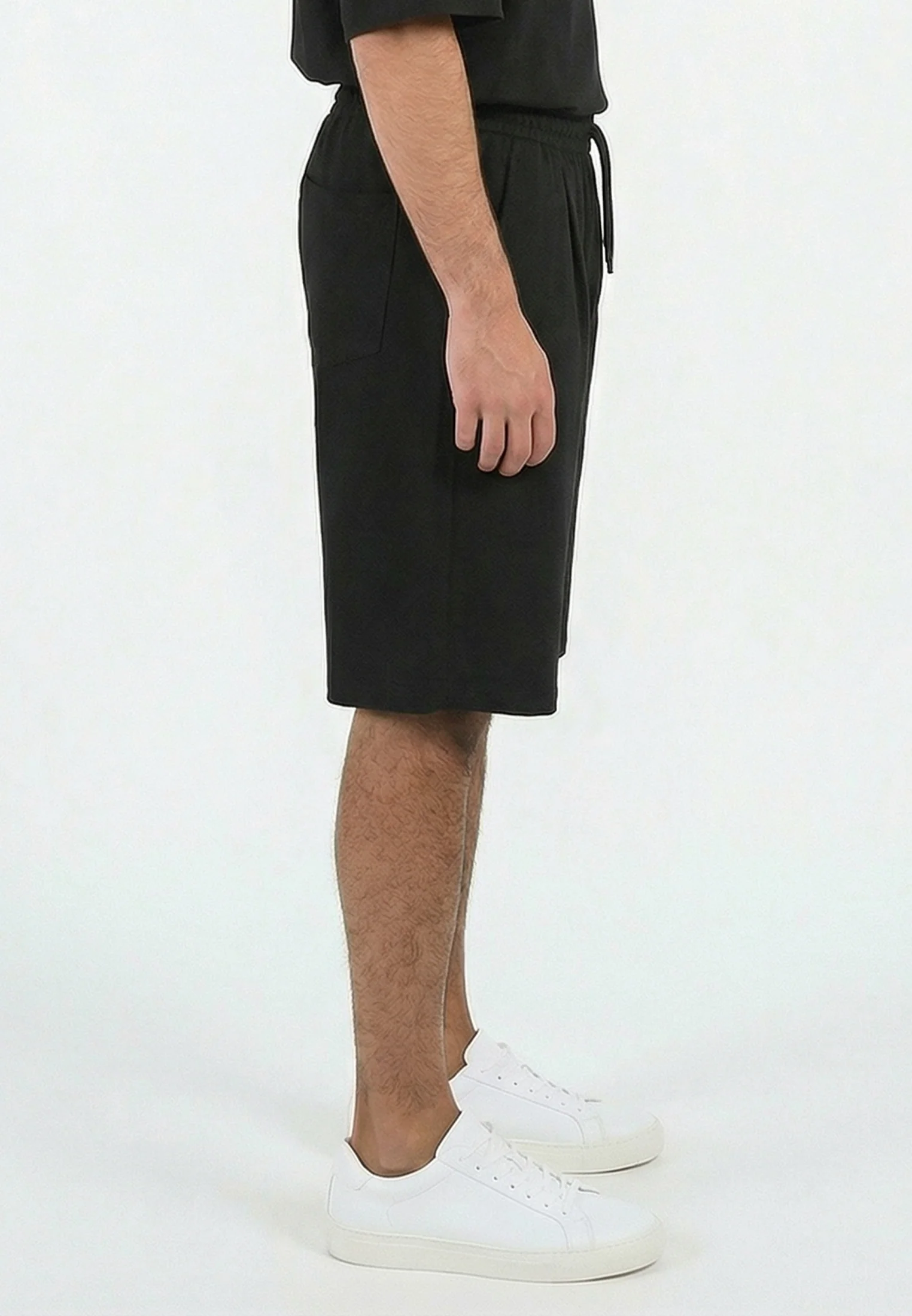 SLUB SHORTS BLACK - Image 3