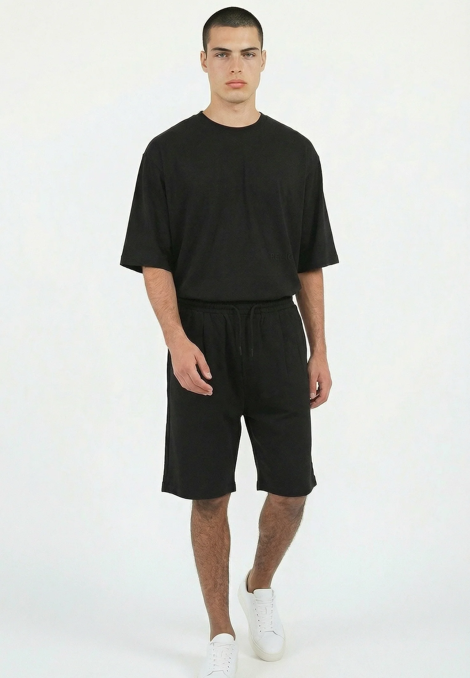 SLUB SHORTS BLACK - Image 4