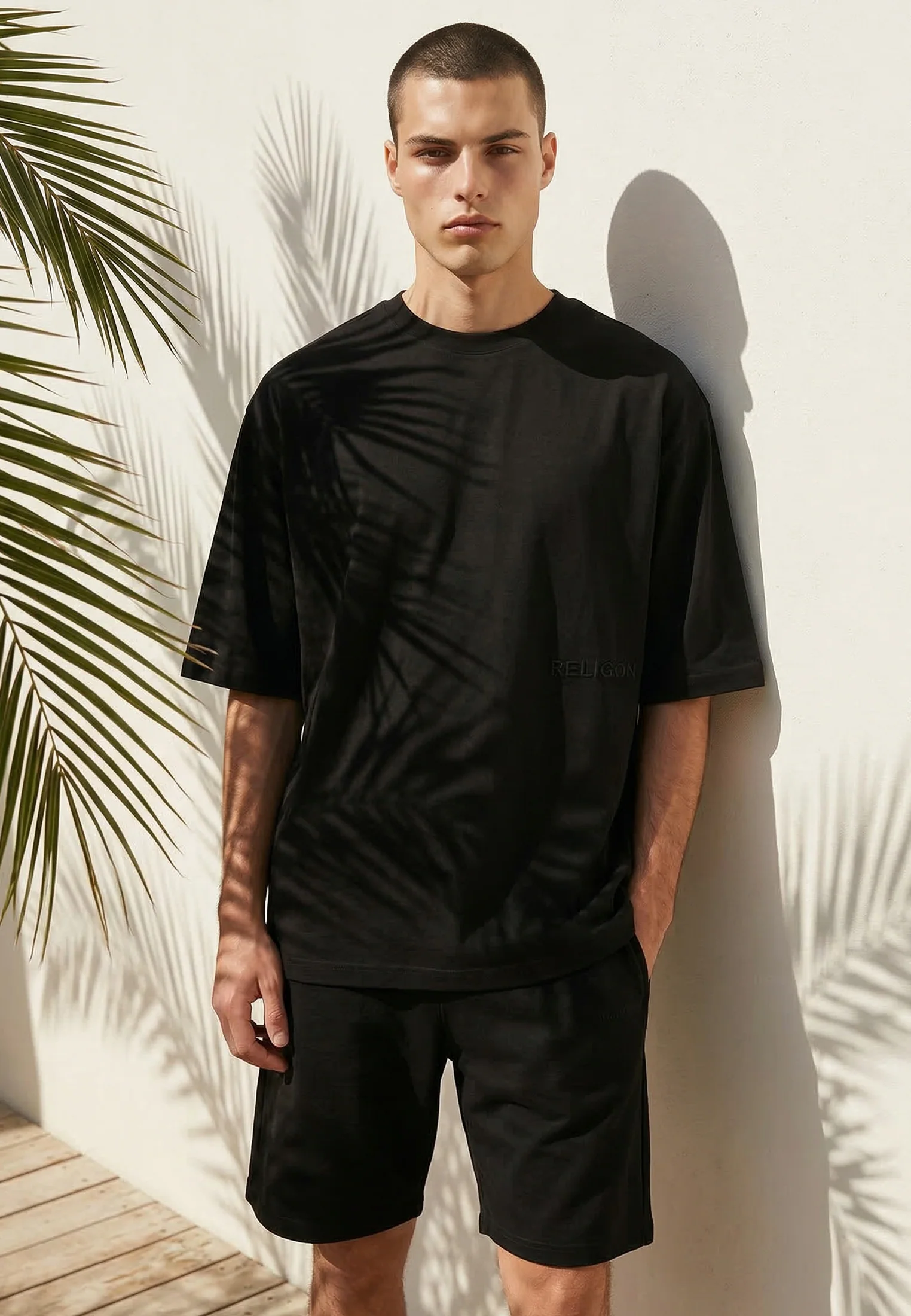 SLUB T-SHIRT BLACK