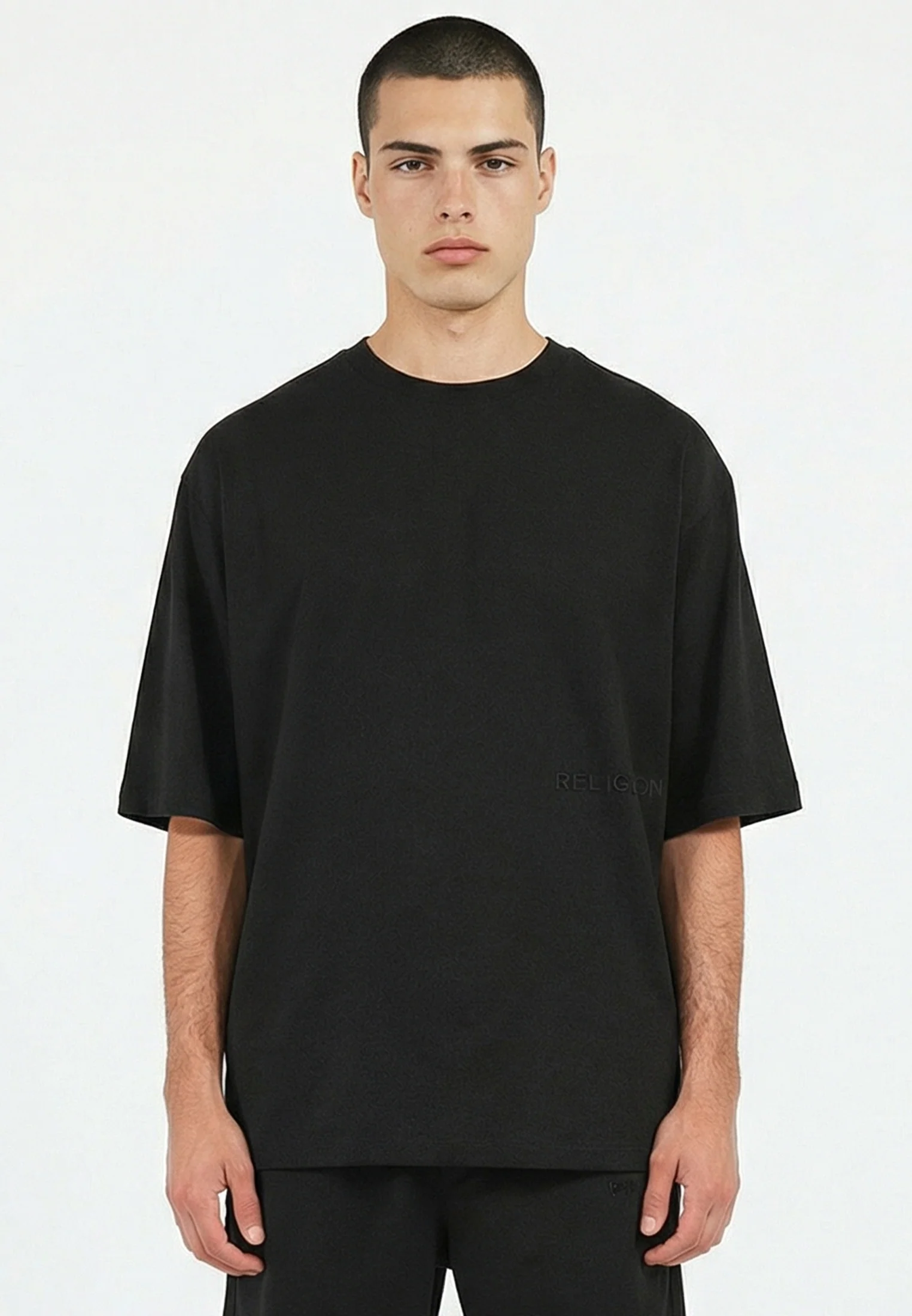 SLUB T-SHIRT BLACK - Image 2