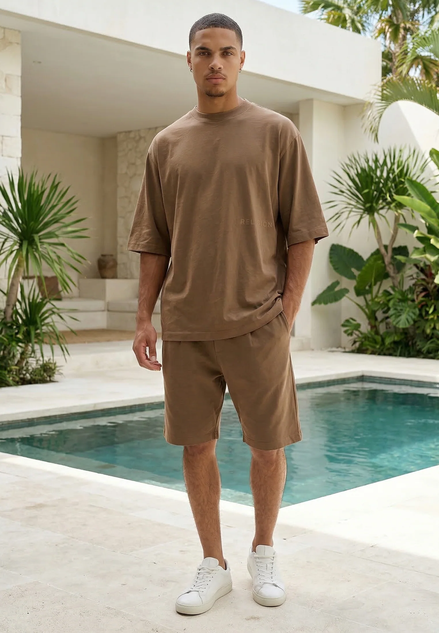 SLUB T-SHIRT TAN