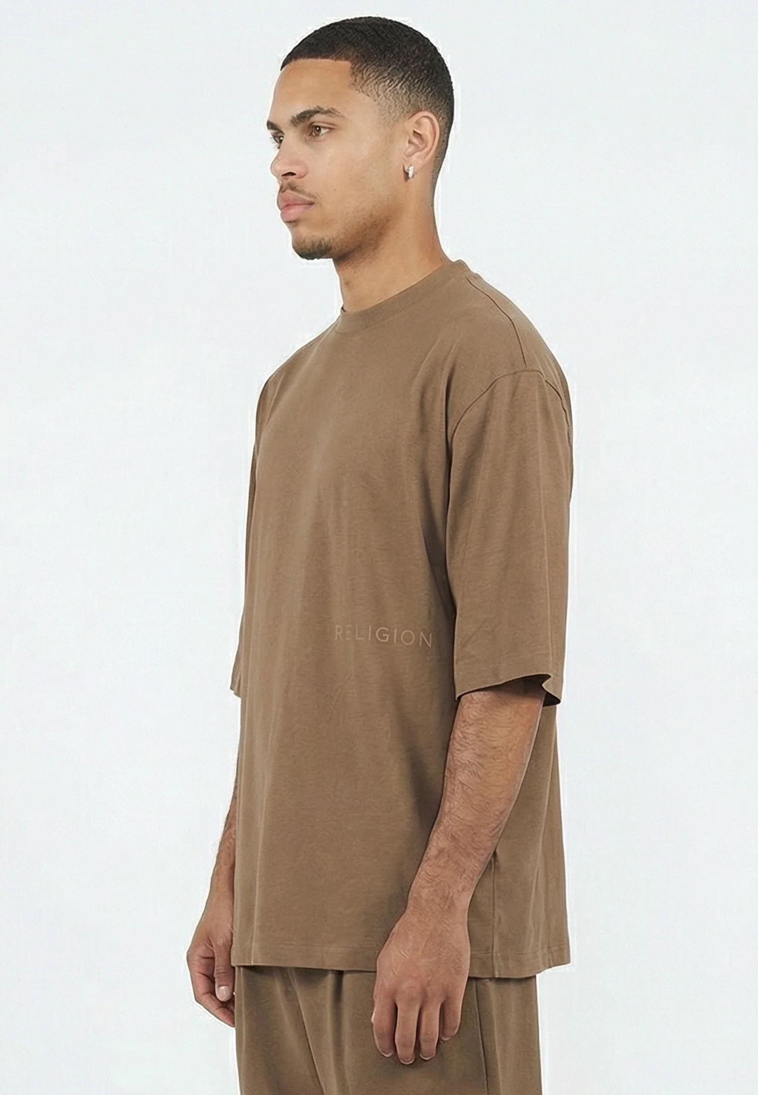 SLUB T-SHIRT TAN - Image 5