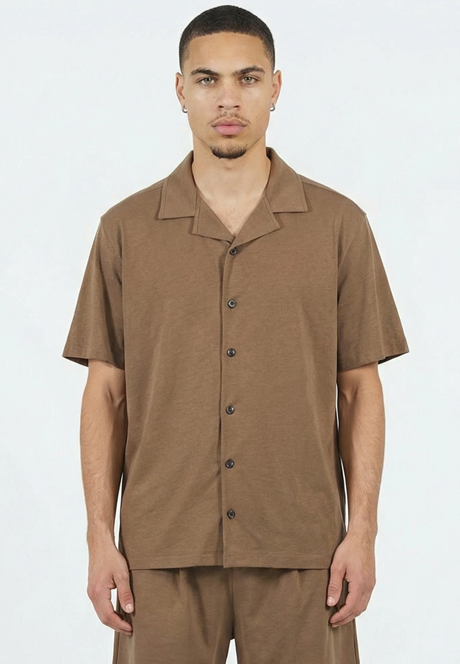 SLUB SHIRT TAN - Image 2