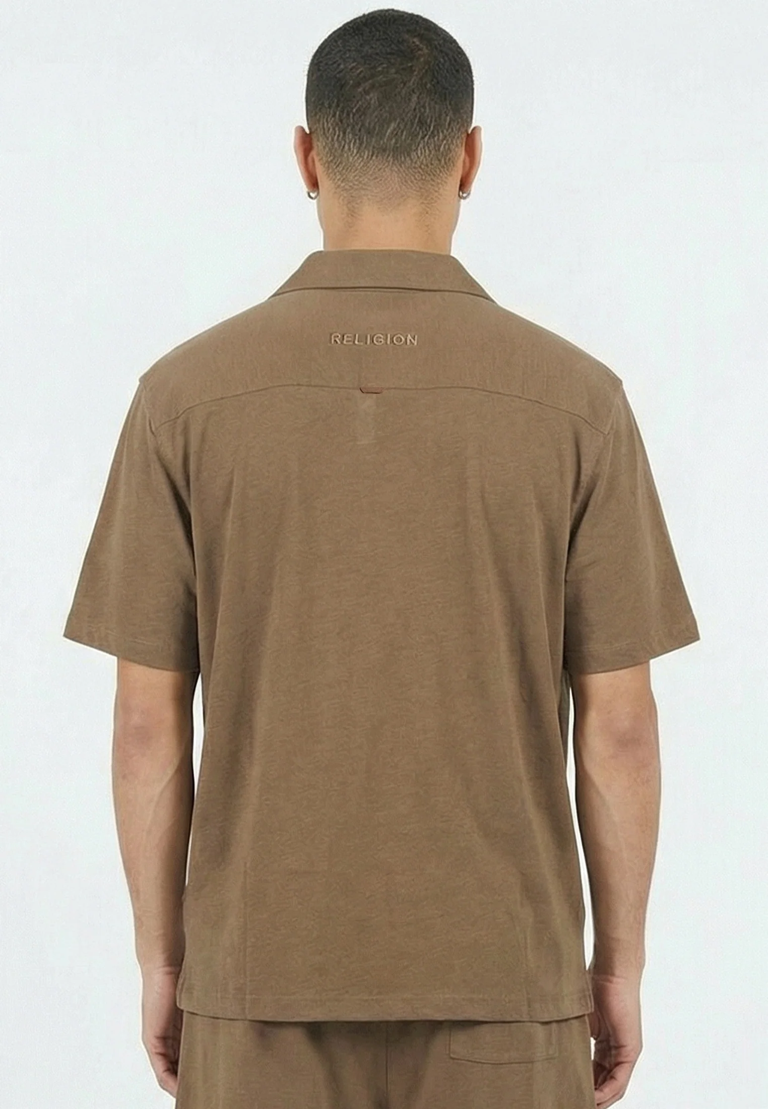 SLUB SHIRT TAN - Image 3
