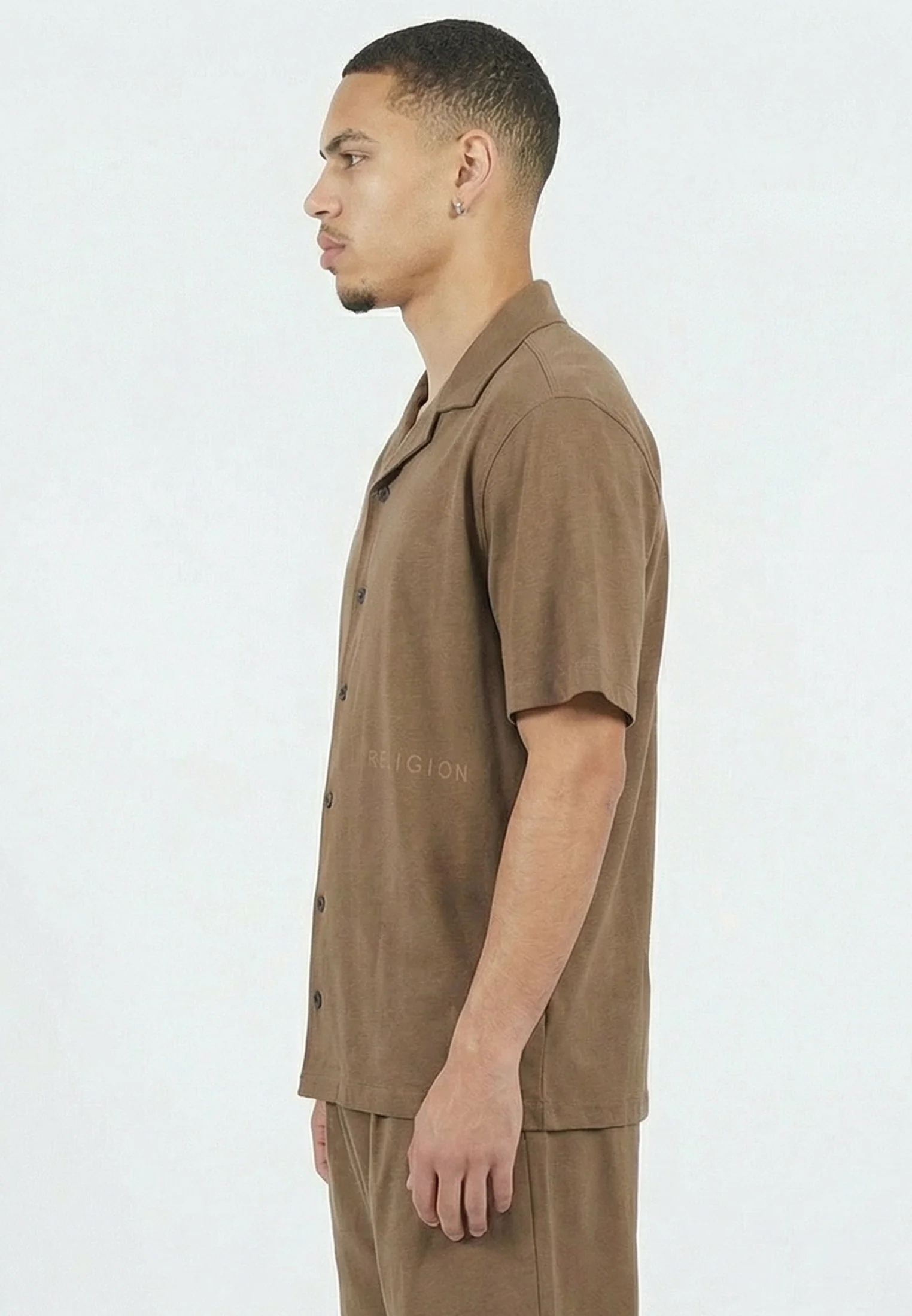 SLUB SHIRT TAN - Image 4