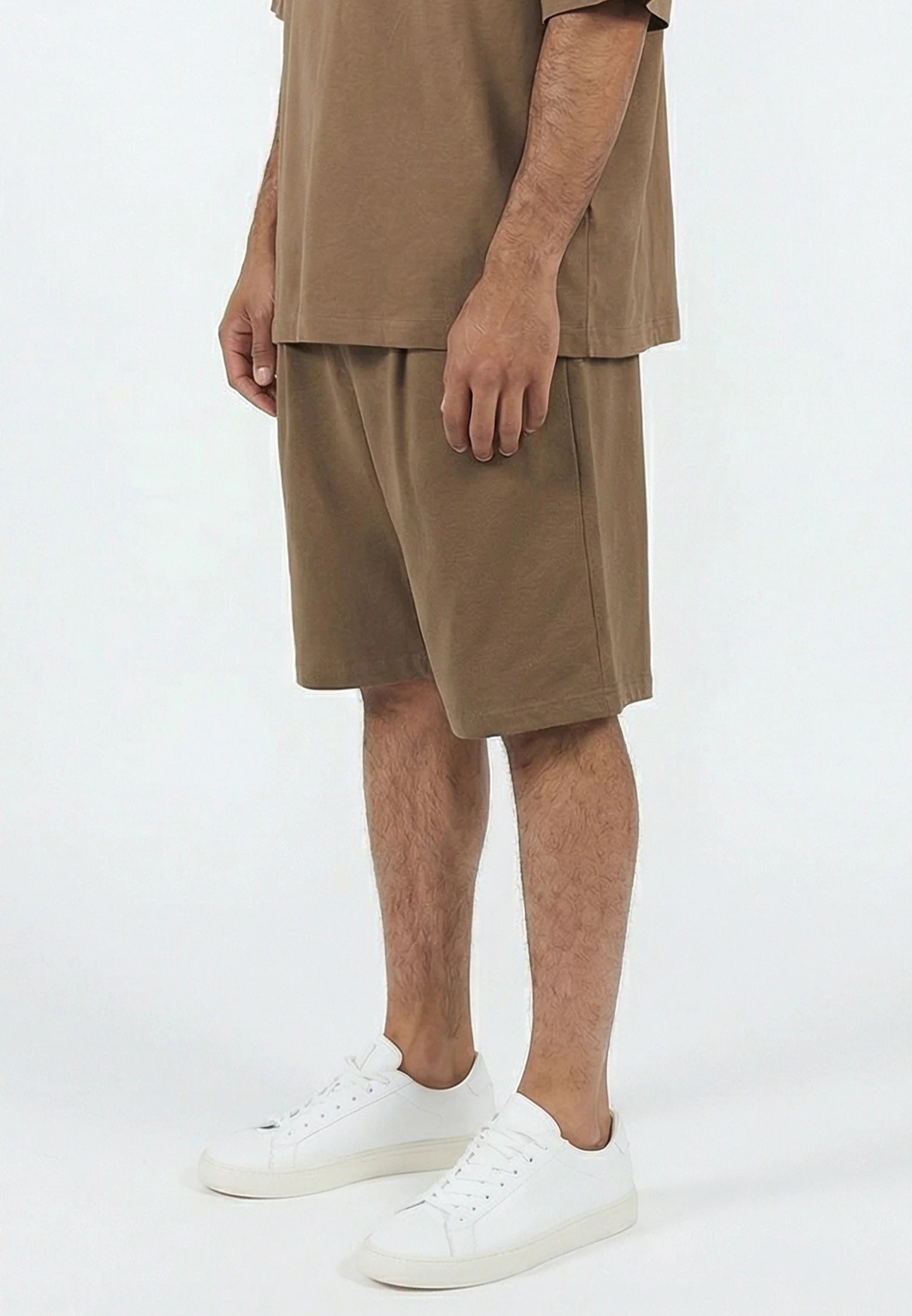 SLUB SHORTS TAN - Image 5