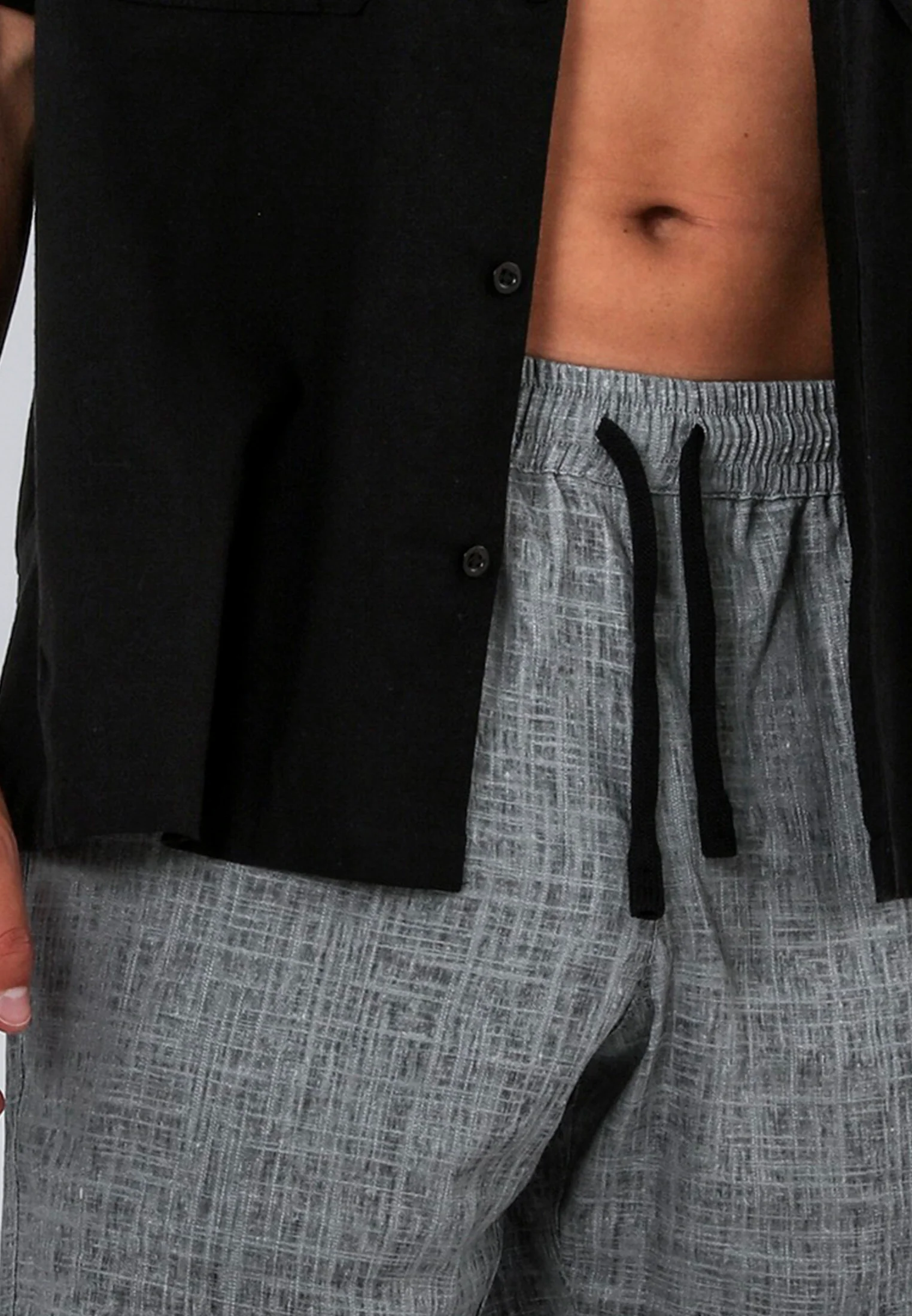 SMOKE SHORTS DARK GREY - Image 4