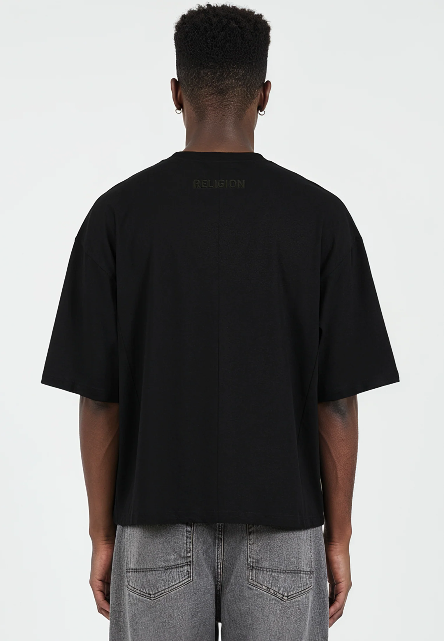SOUTH DAKOTA CROP T-SHIRT BLACK - Image 3