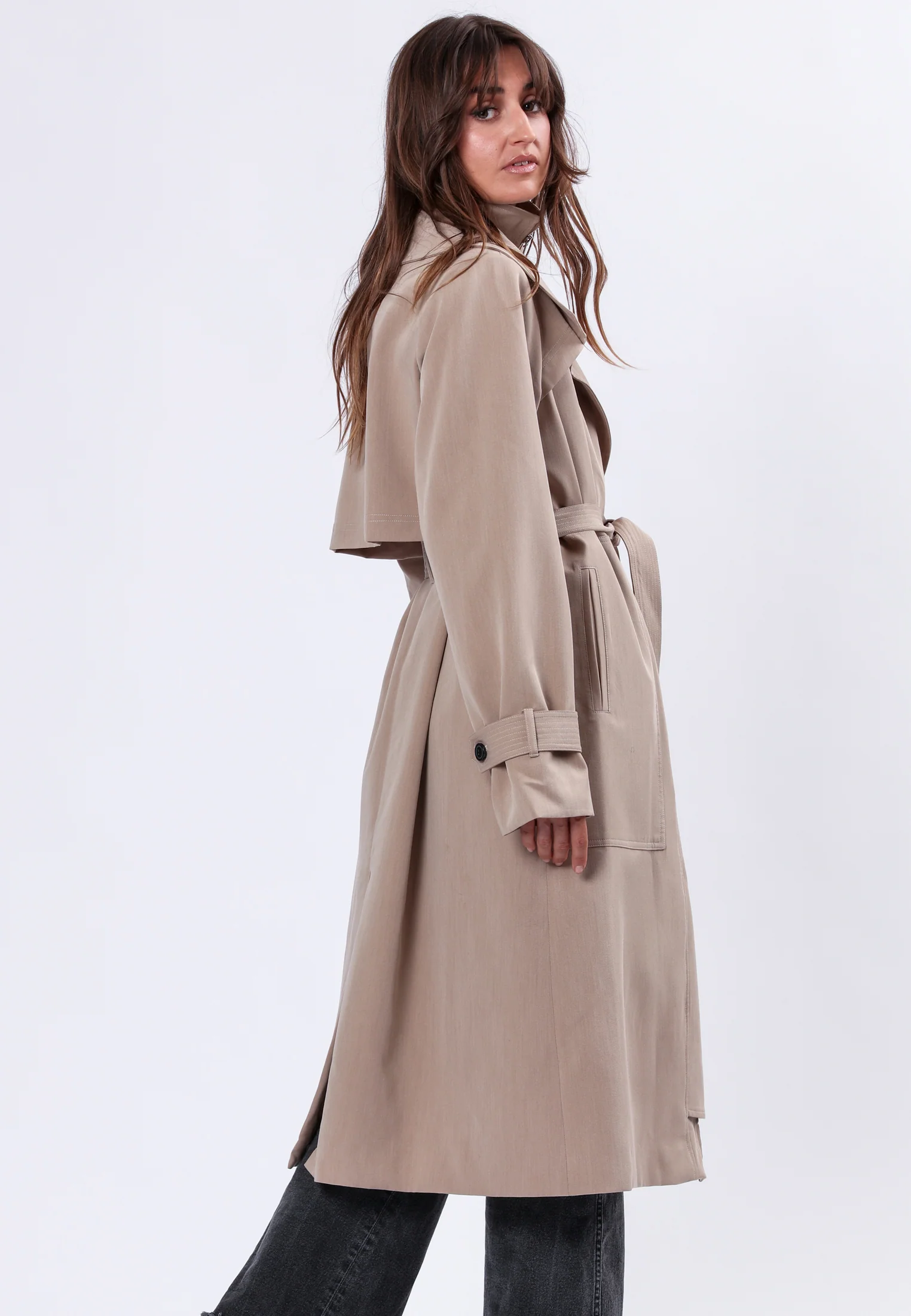 SPIRIT TAUPE TRENCHCOAT - Image 2