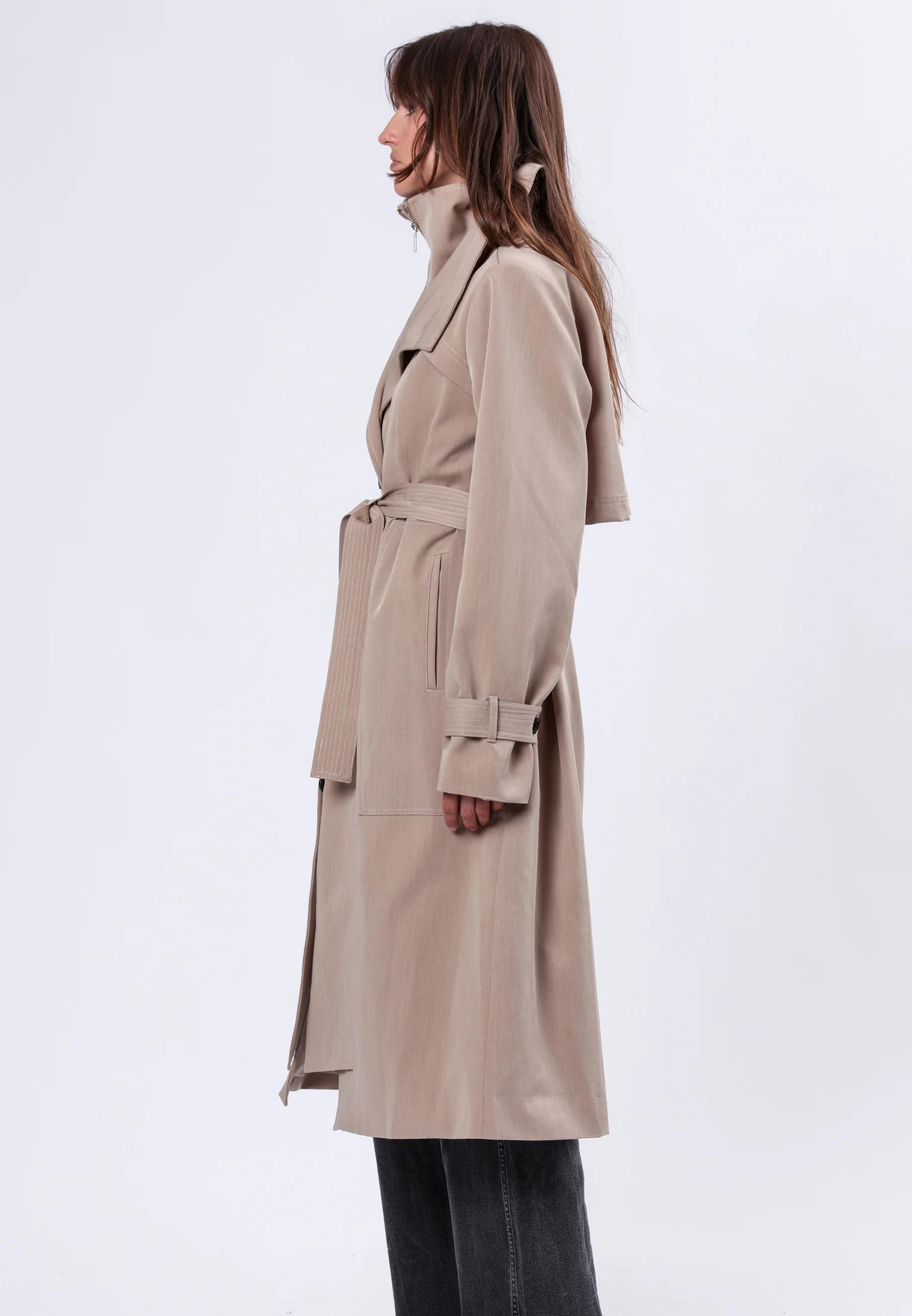 SPIRIT TAUPE TRENCHCOAT - Image 3