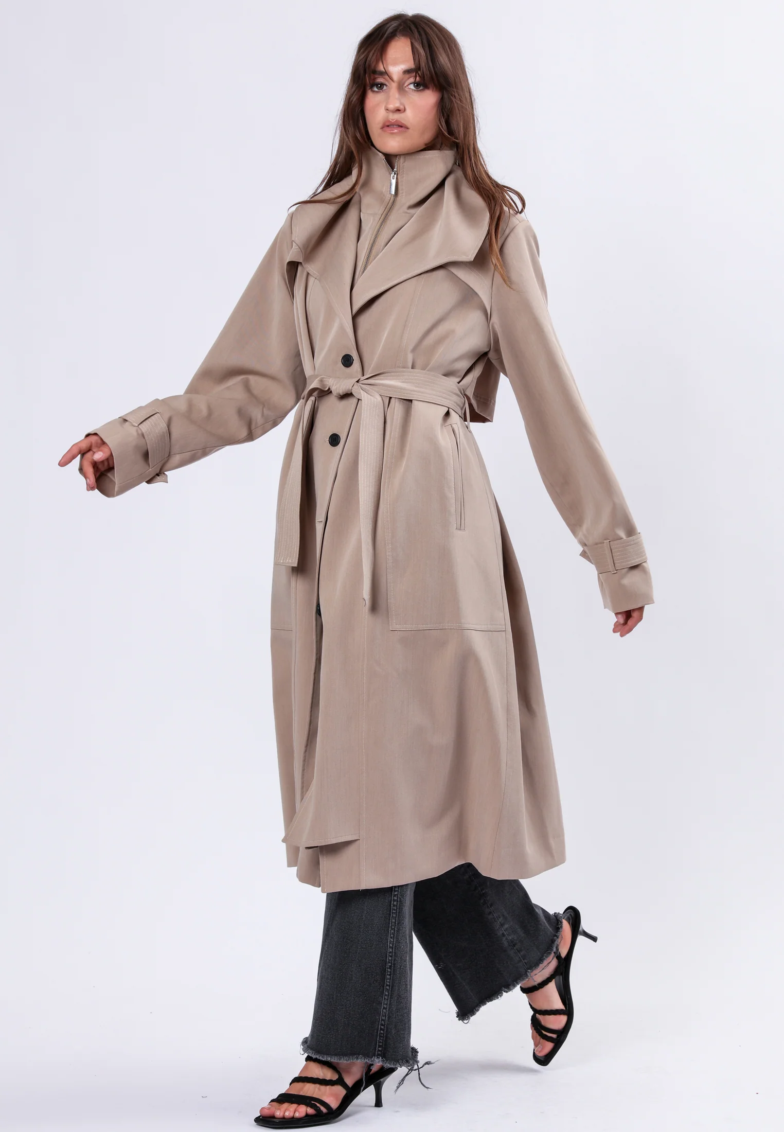 SPIRIT TAUPE TRENCHCOAT - Image 4