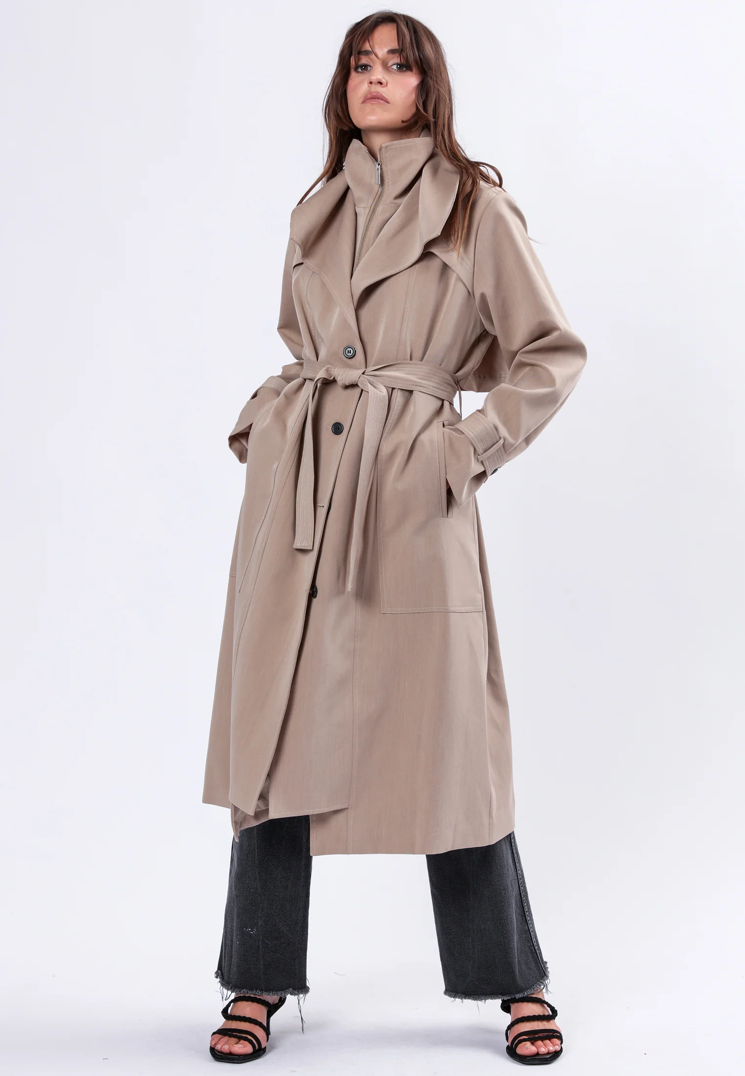 SPIRIT TAUPE TRENCHCOAT - Image 5