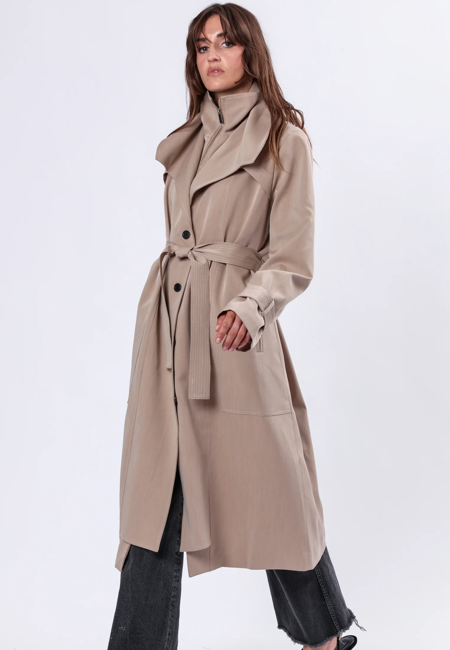 SPIRIT TAUPE TRENCHCOAT - Image 6