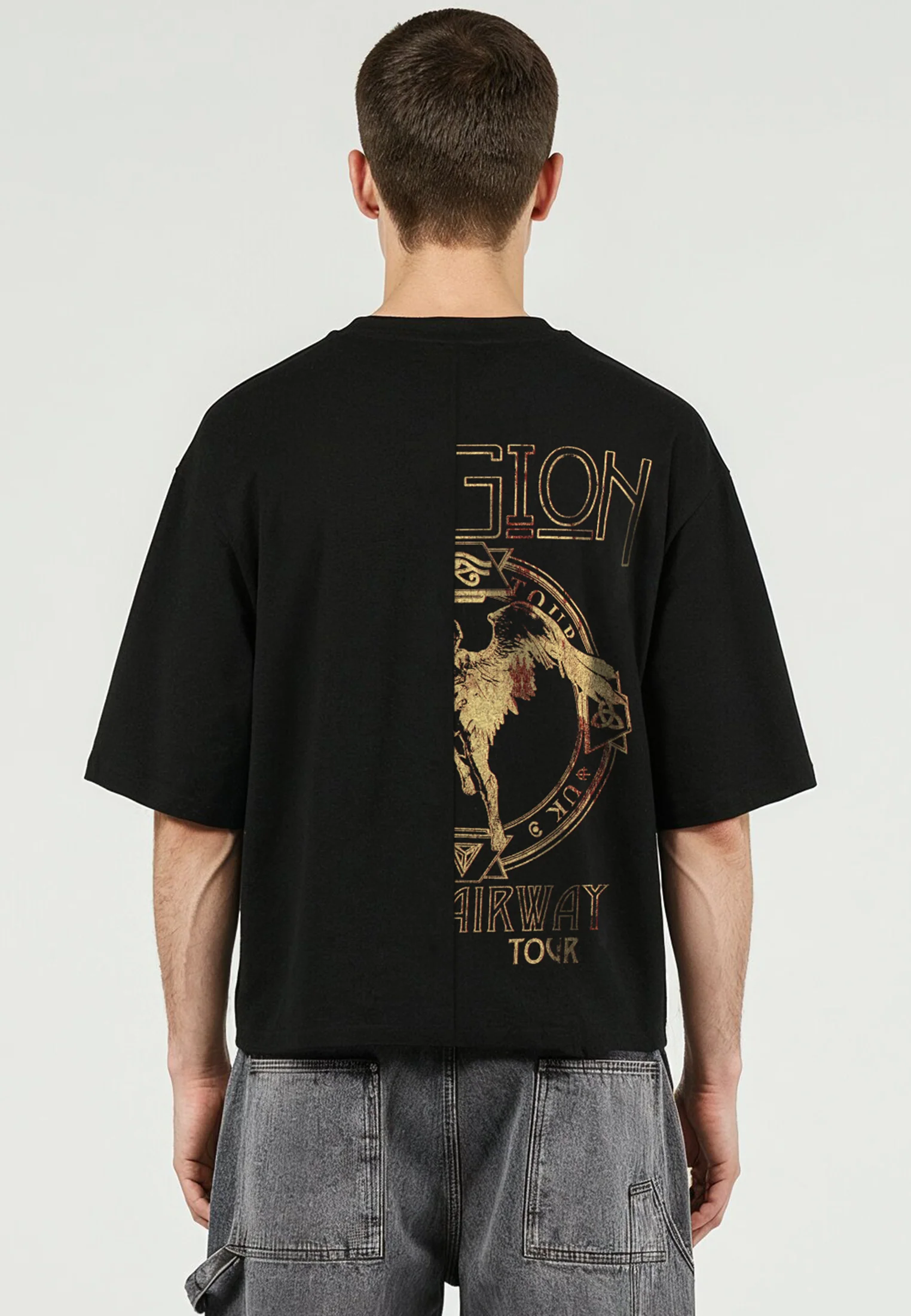 SPLIT STAIRCASE T-SHIRT BLACK - Image 2