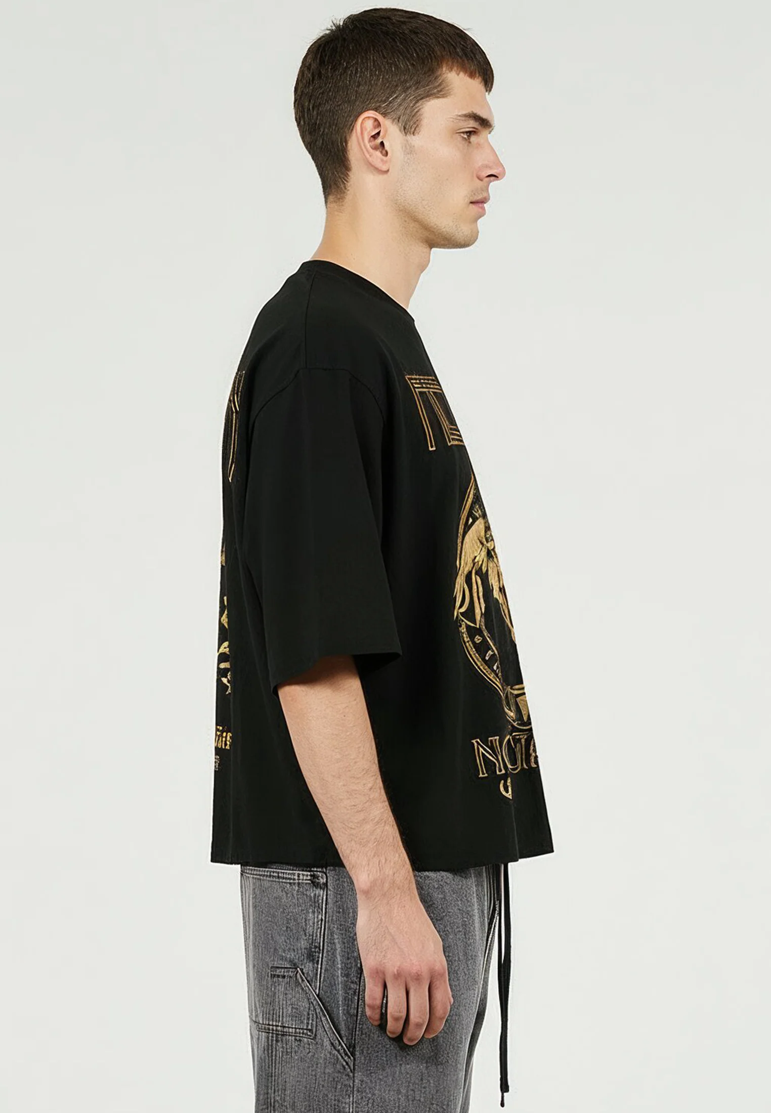 SPLIT STAIRCASE T-SHIRT BLACK - Image 5