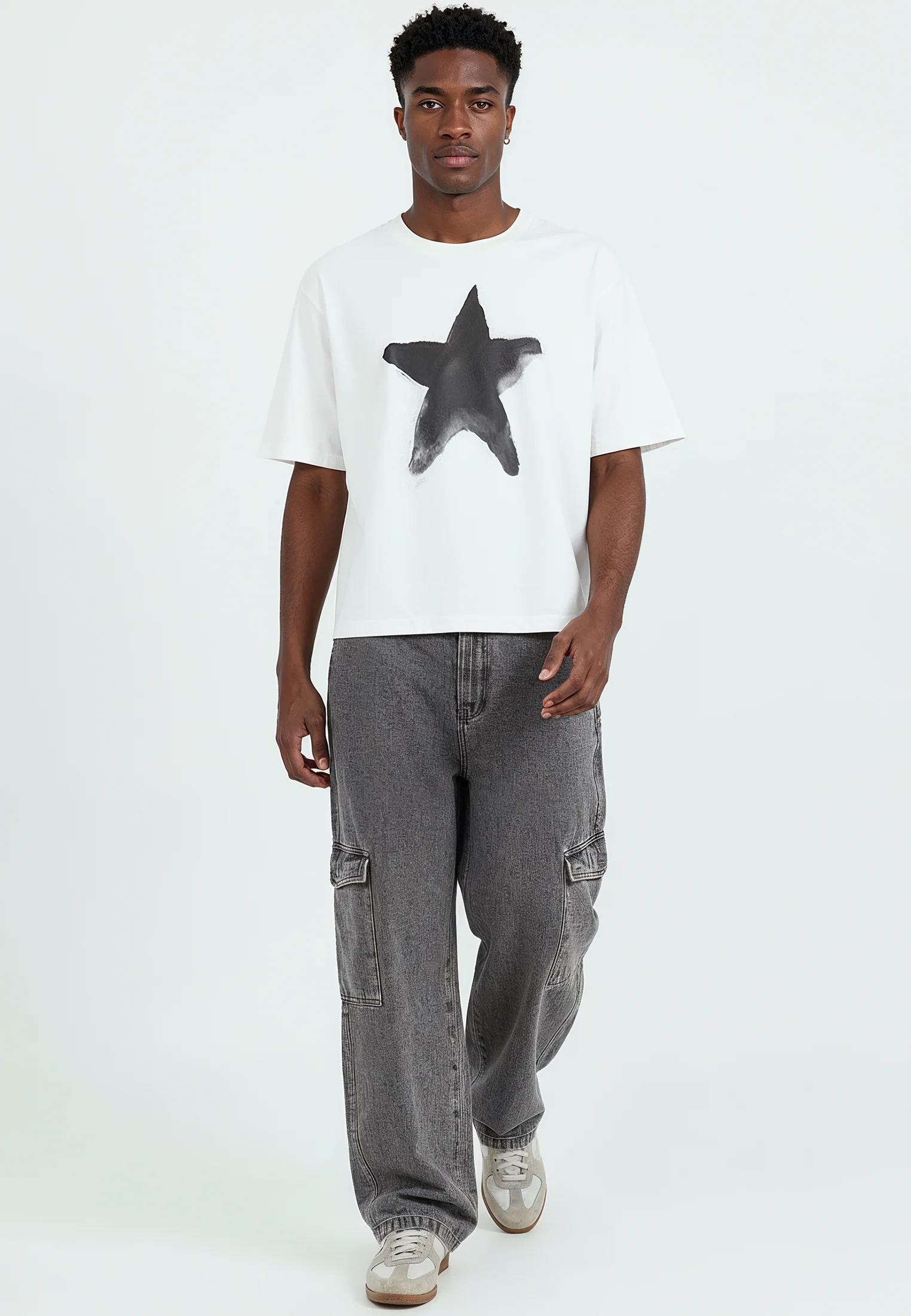 STAR CROP T-SHIRT WHITE - Image 4