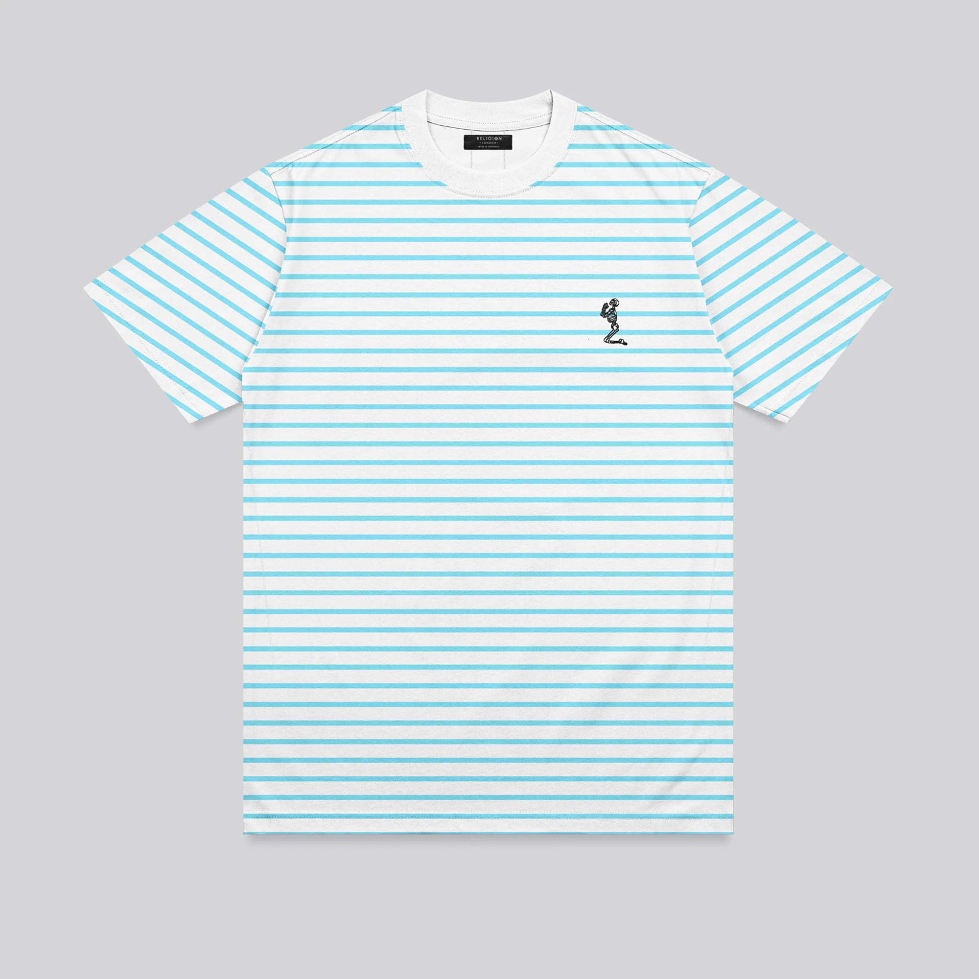 STRIPE T-SHIRT POWDER BLUE - Image 3