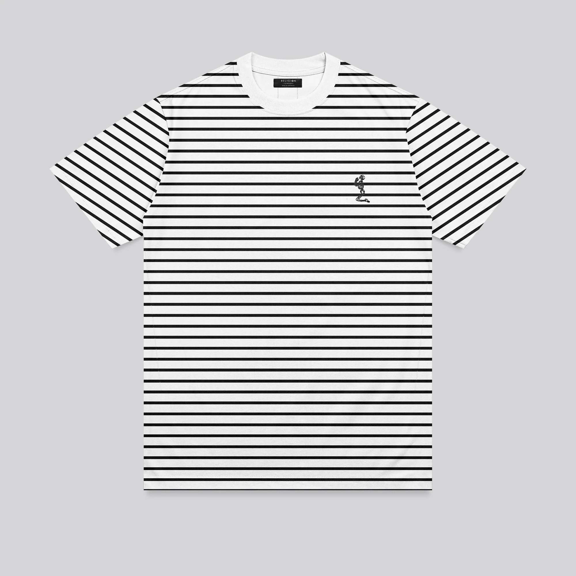 STRIPE T-SHIRT WASHED BLACK - Image 3