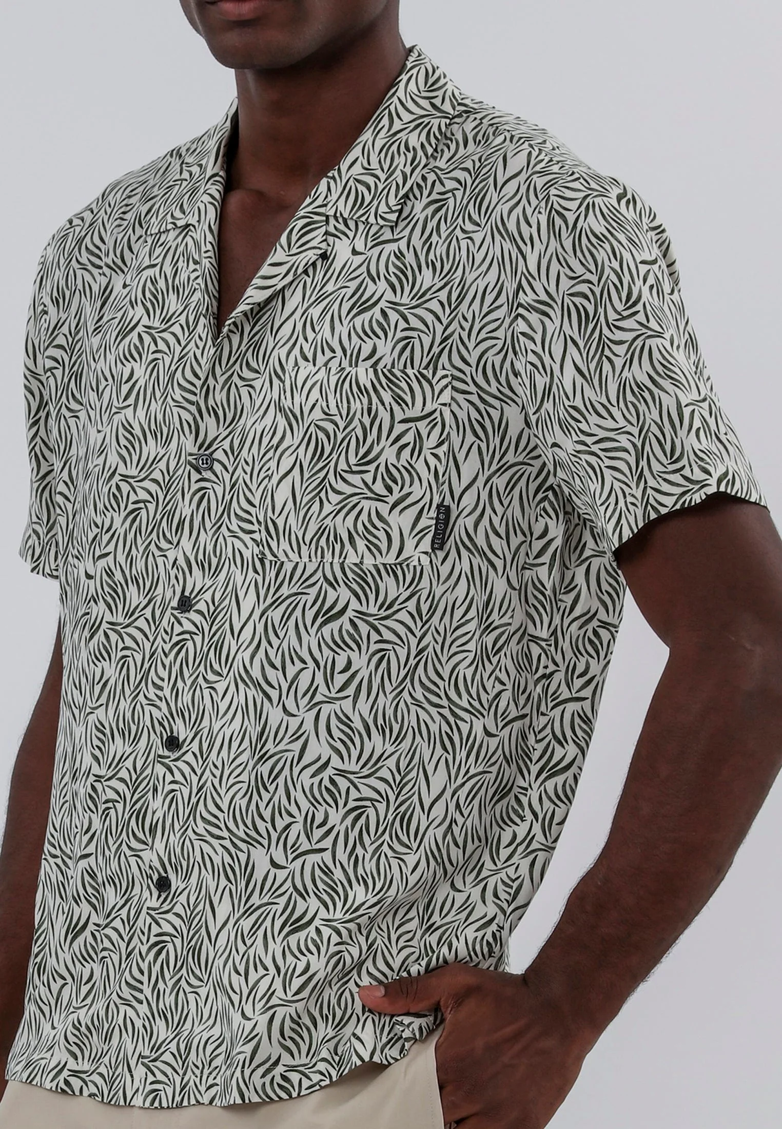 STROKE SHIRT WHITE & GREEN - Image 3