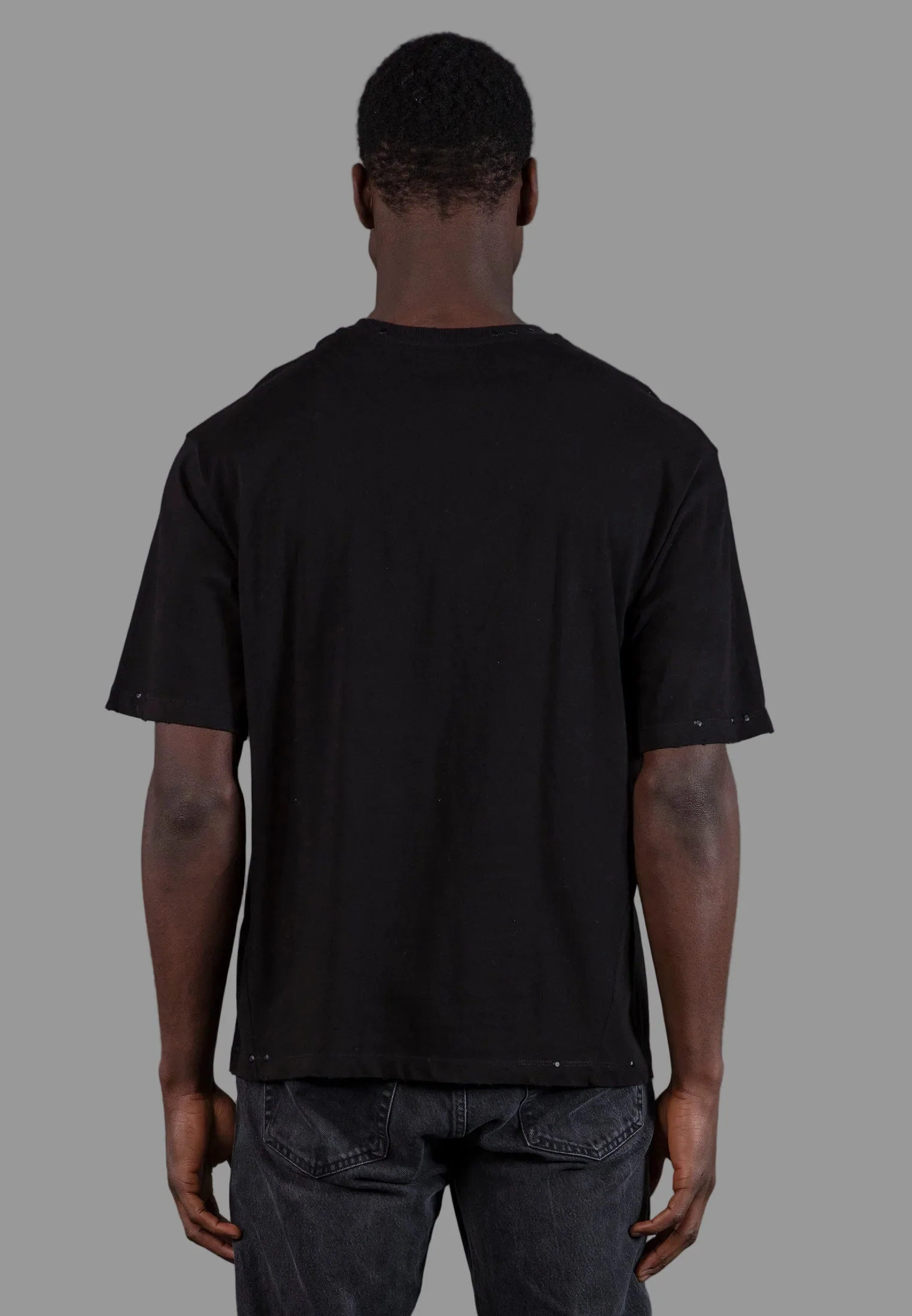 STUDDED T-SHIRT BLACK - Image 2