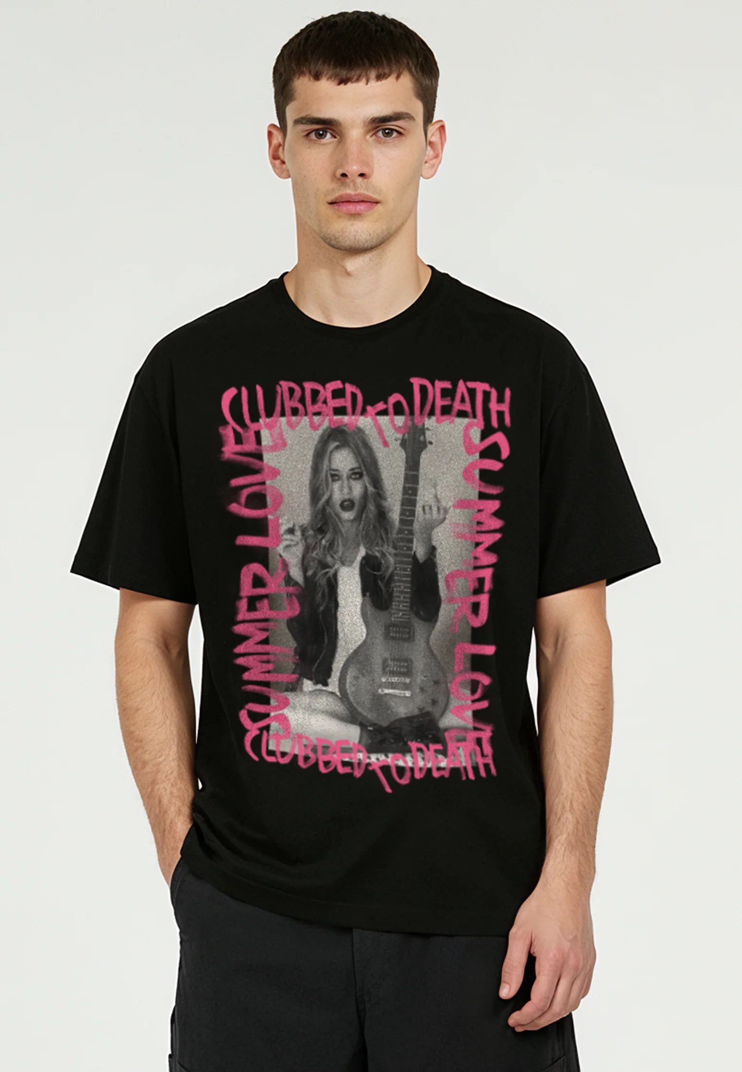 SUMMER LOVE T-SHIRT BLACK - Image 2