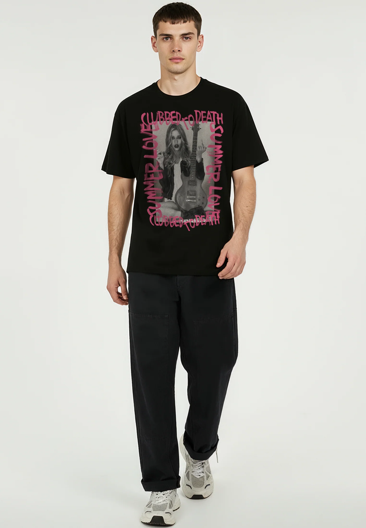 SUMMER LOVE T-SHIRT BLACK - Image 3