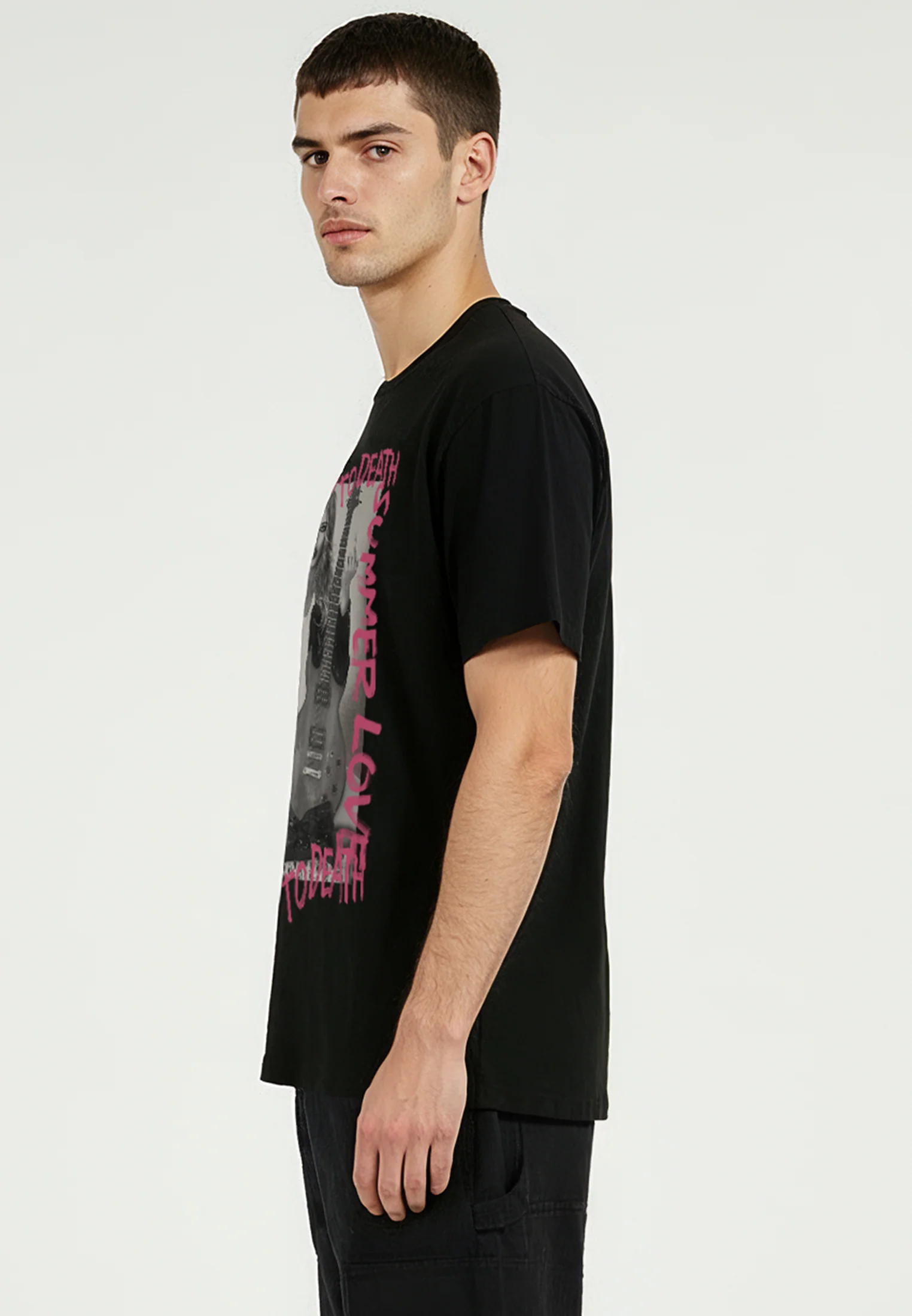 SUMMER LOVE T-SHIRT BLACK - Image 5