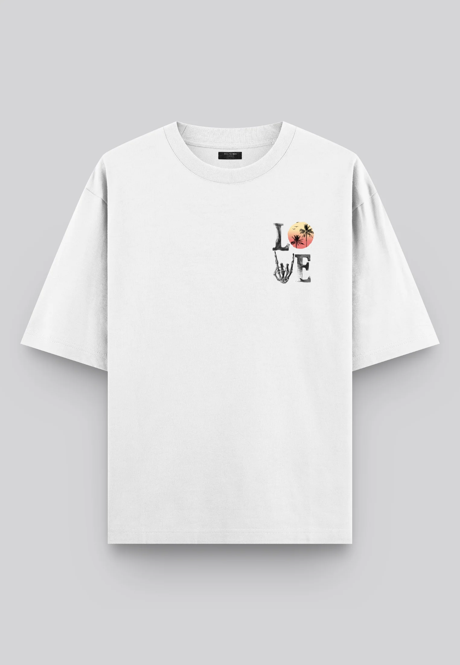 SUMMER LOVE OVERSIZED T-SHIRT OFF WHITE - Image 6