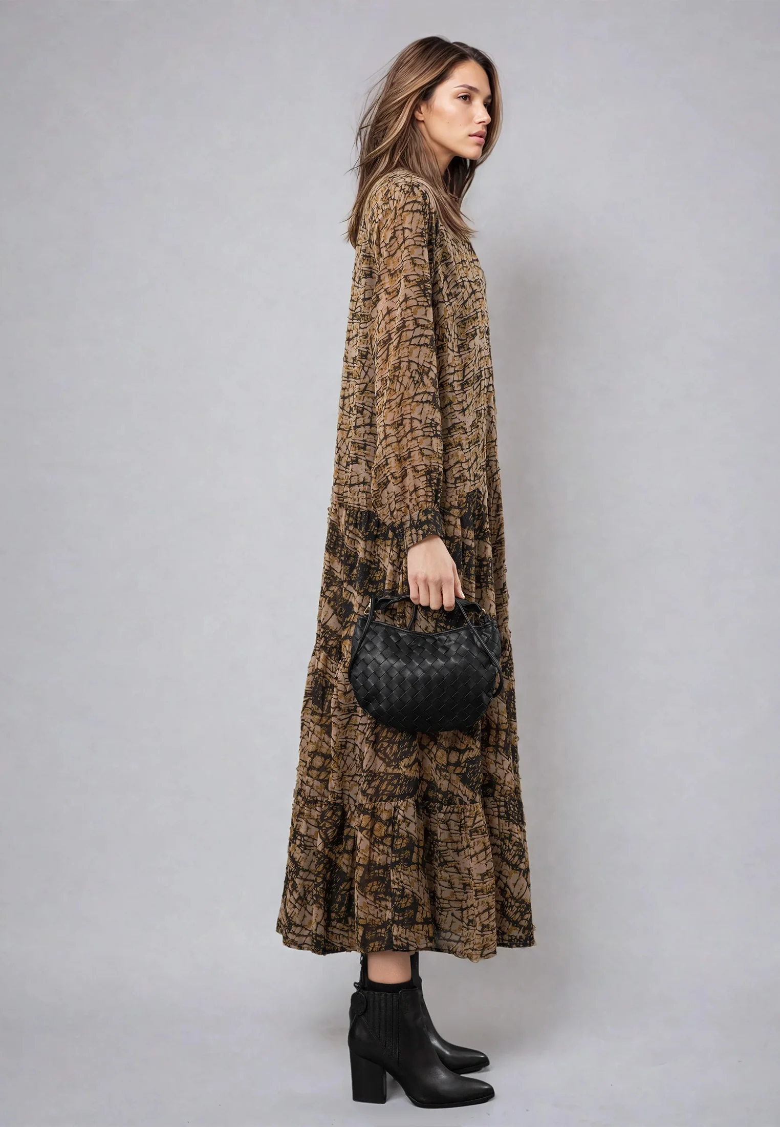 SUNSET MAXI DRESS HIDE PRINT - Image 3