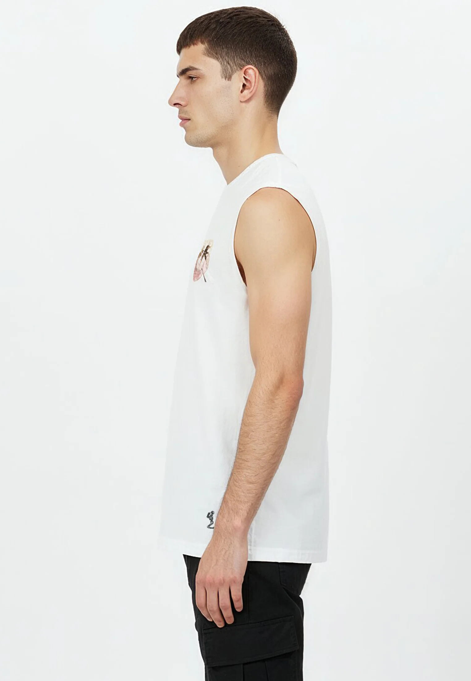 SUNSET SLEEVELESS T-SHIRT WHITE - Image 5