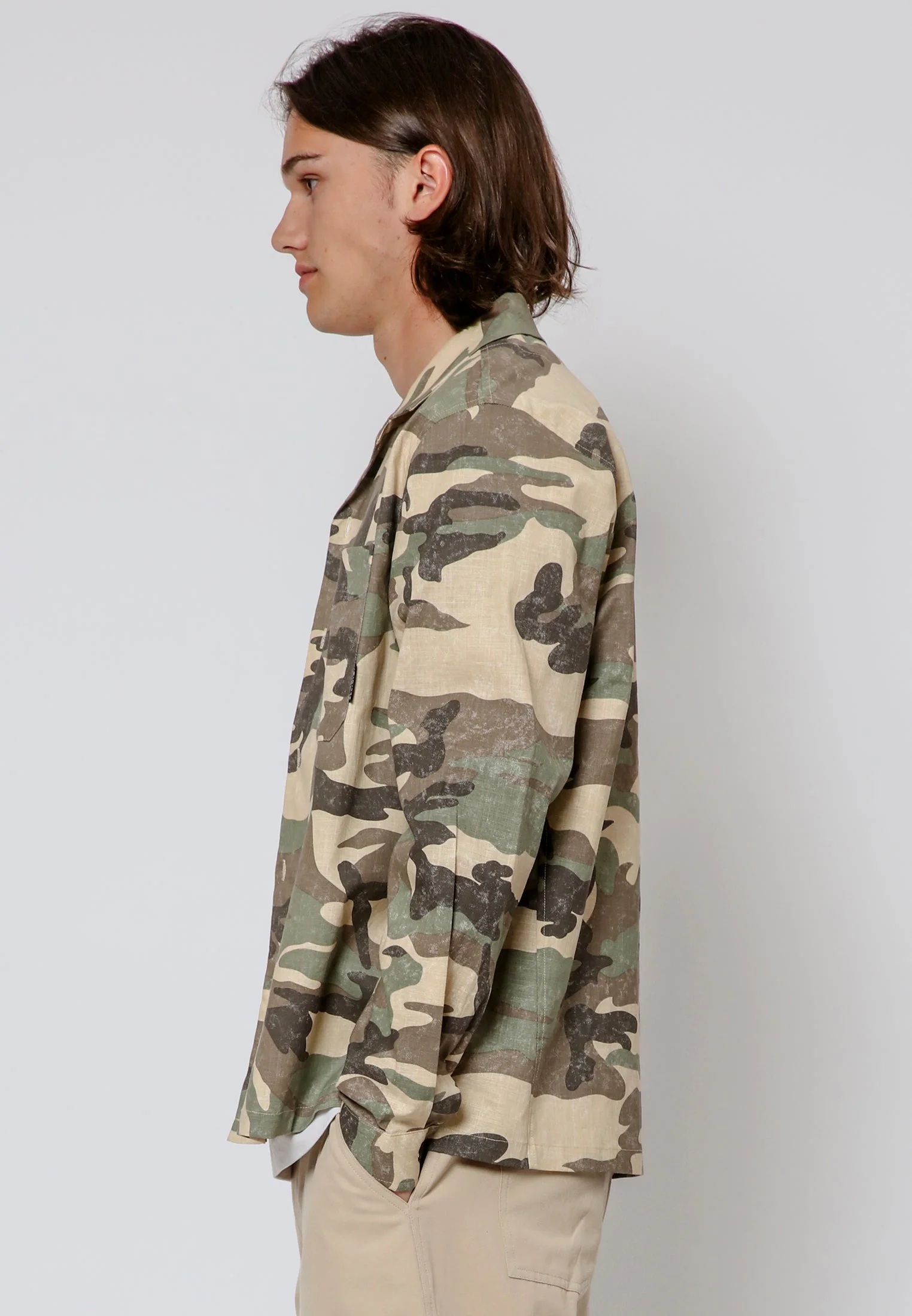 TACKLE CAMO SHIRT KHAKI & STONE - Image 4