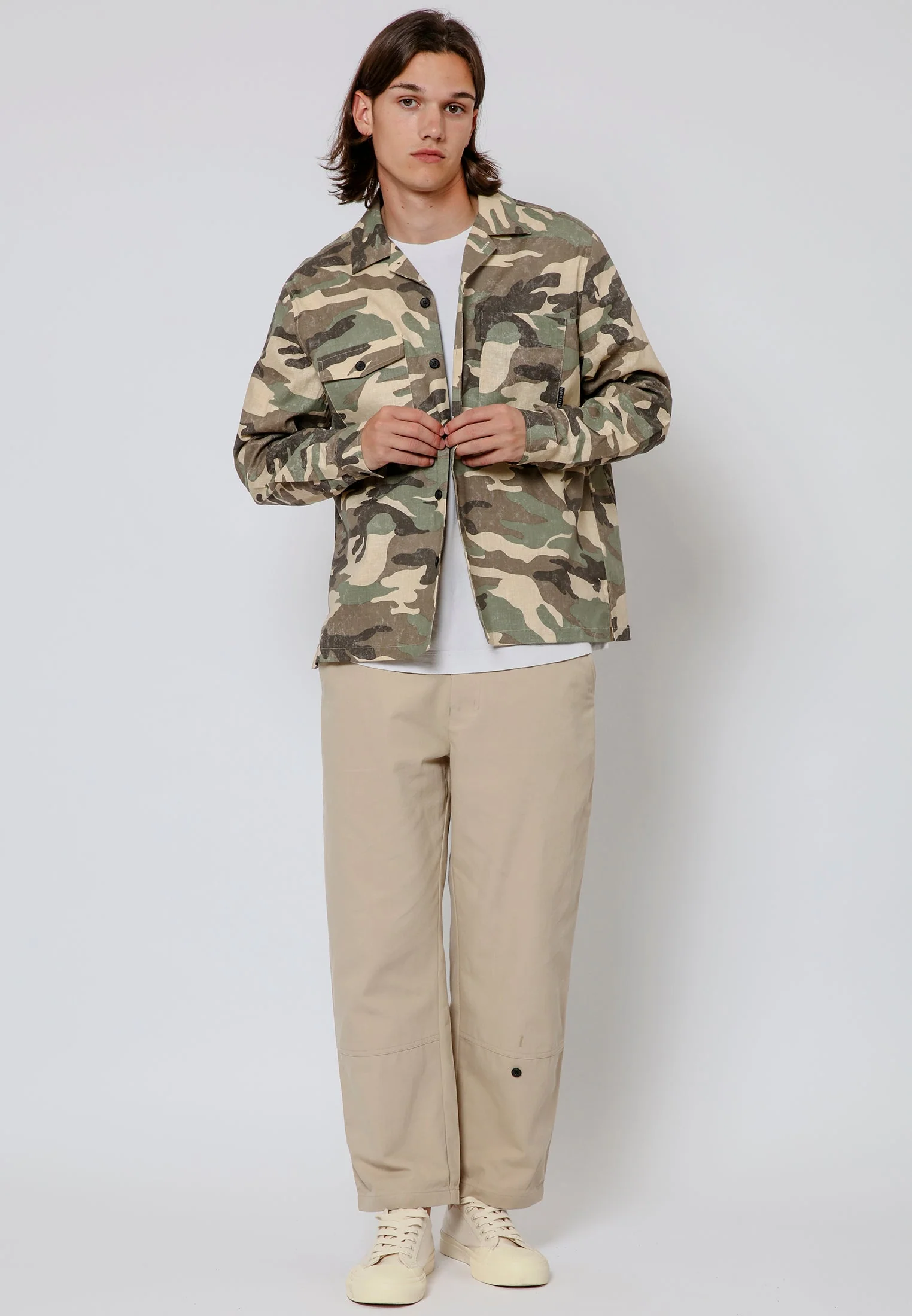 TACKLE CAMO SHIRT KHAKI & STONE - Image 6