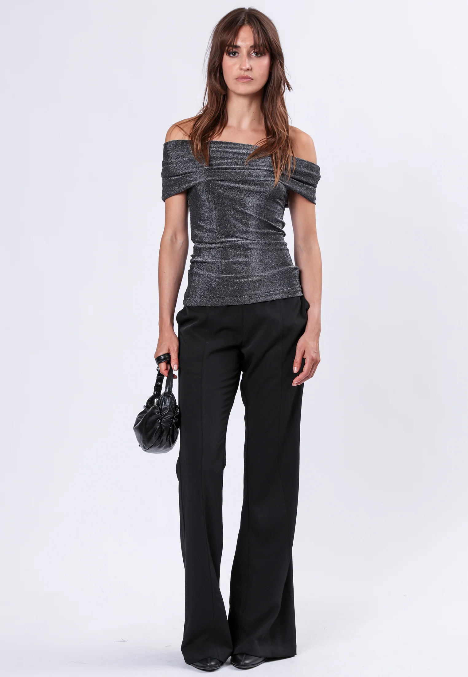 TANZANITE OFF THE SHOULDER TOP GUN METAL - Image 5