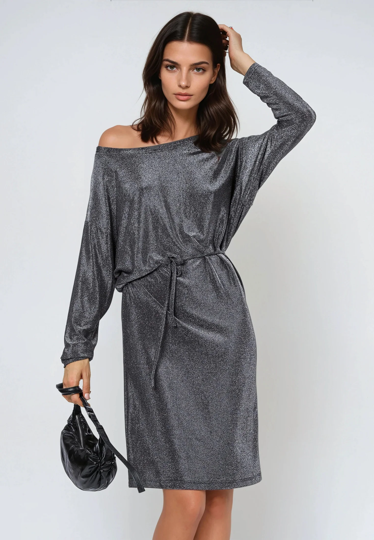 TANZANITE DRESS GUNMETAL GREY - Image 2
