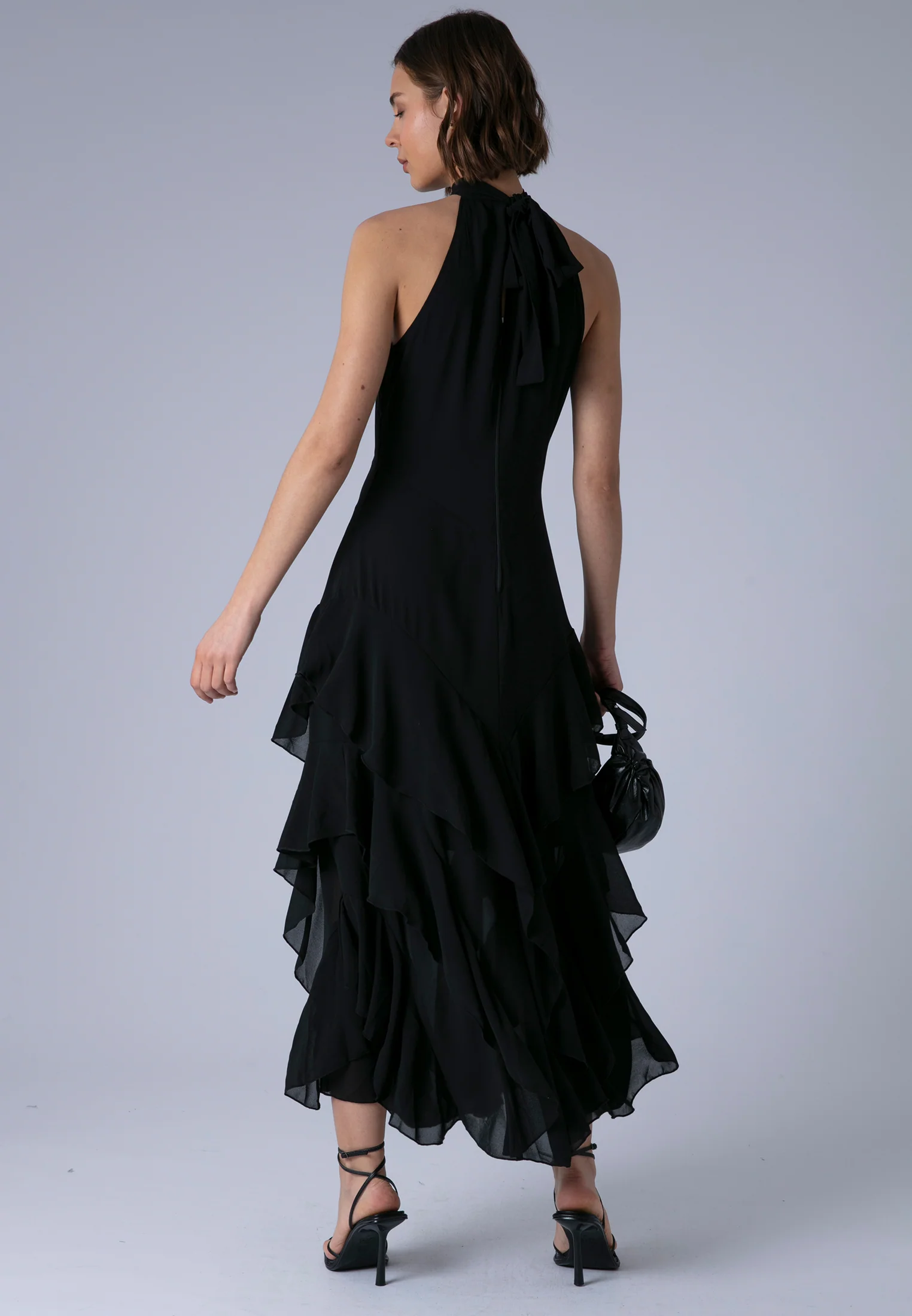 TAYLOR MAXI DRESS JET BLACK - Image 3