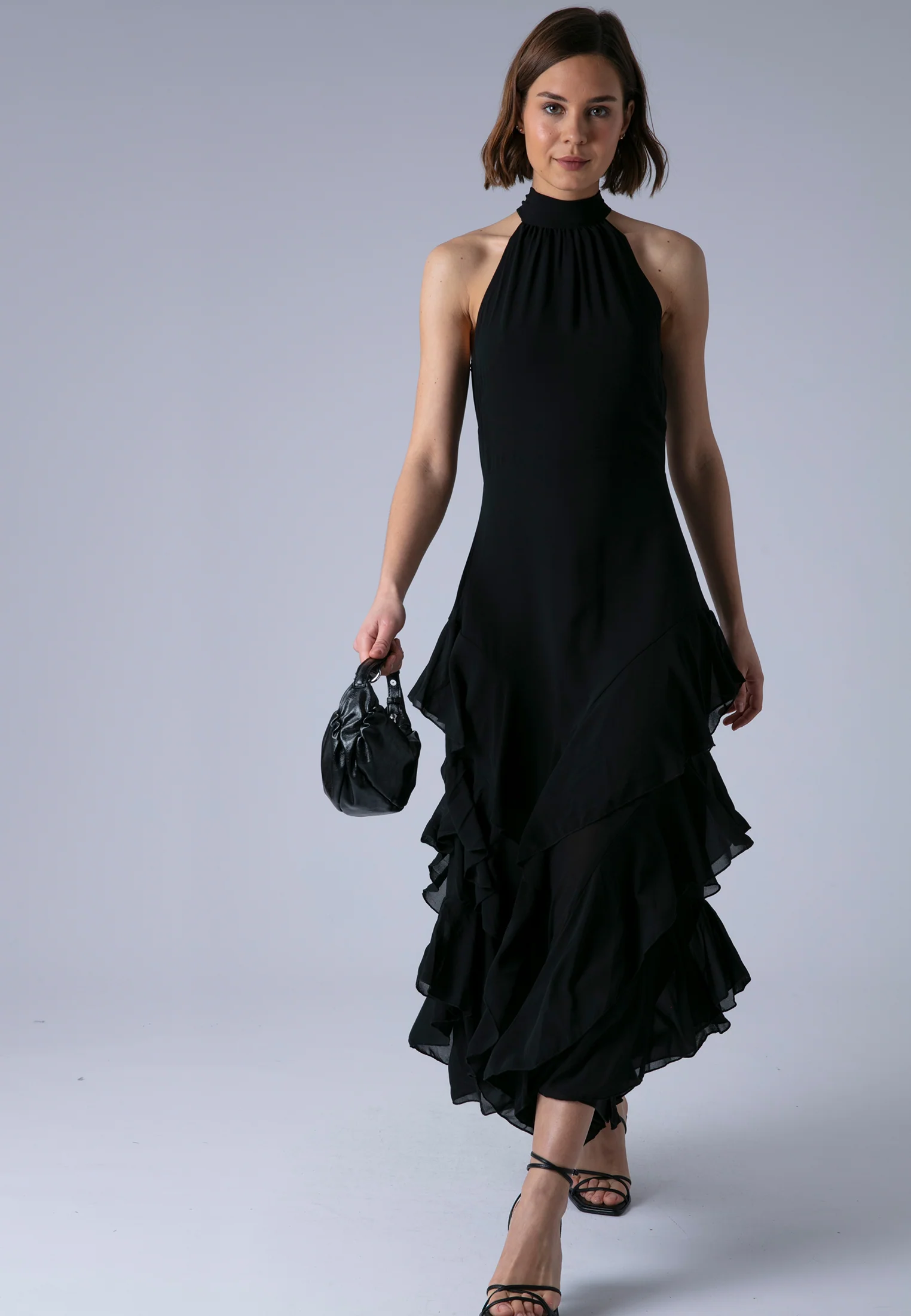 TAYLOR MAXI DRESS JET BLACK - Image 4