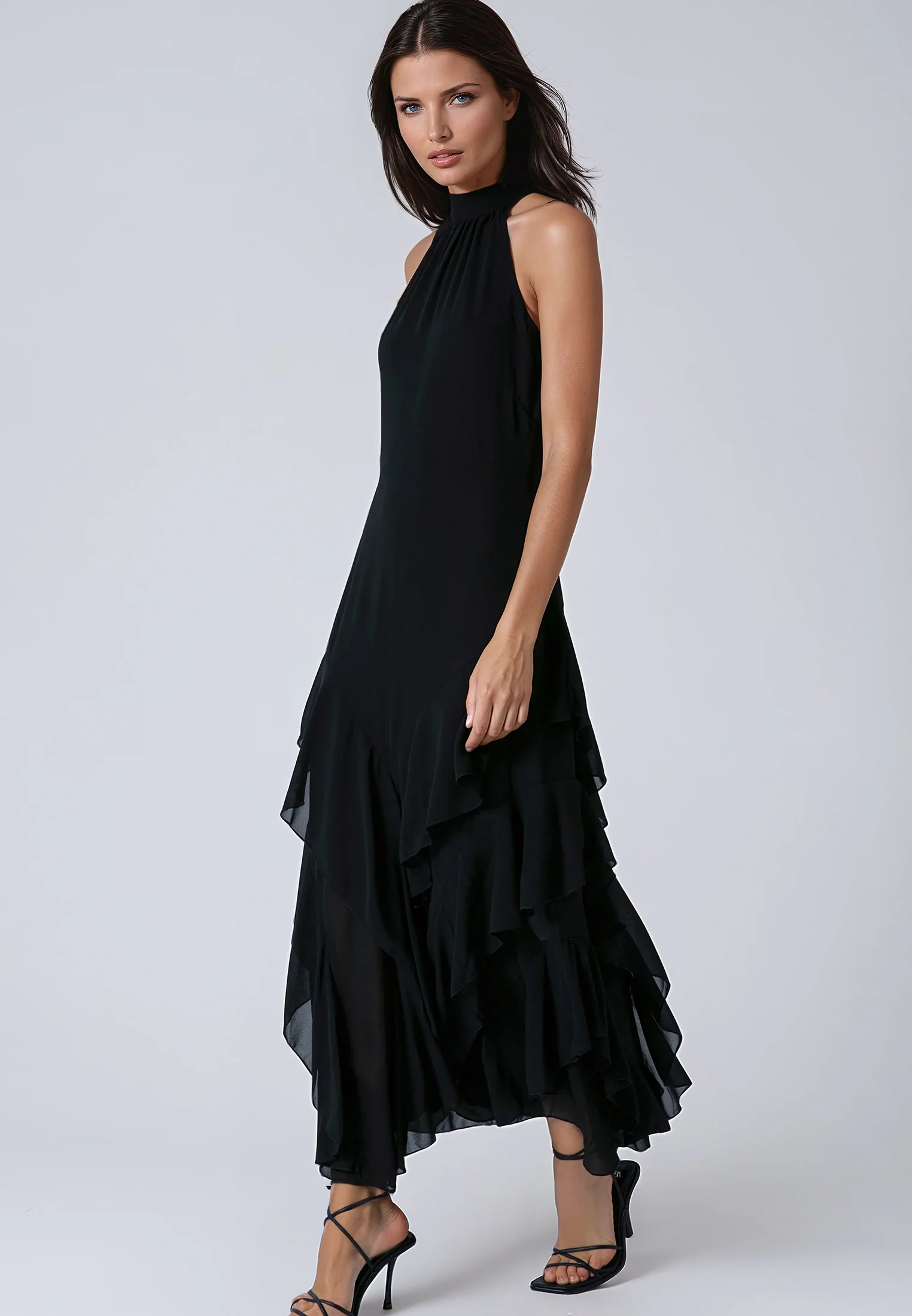 TAYLOR MAXI DRESS JET BLACK - Image 7