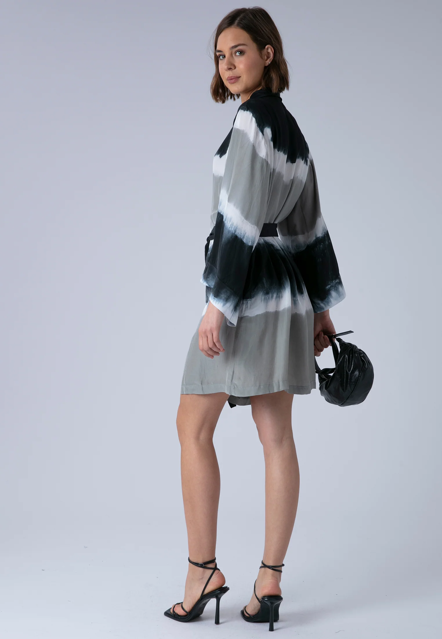 LAUREN TUNIC BLACK & GREY - Image 6
