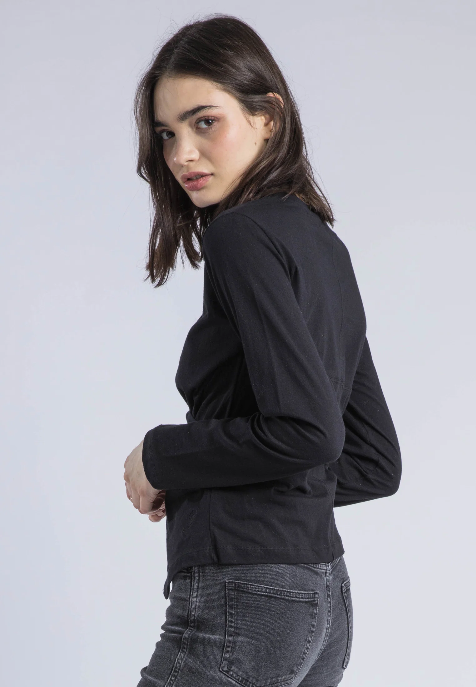 TIME TOP LS BLACK - Image 4